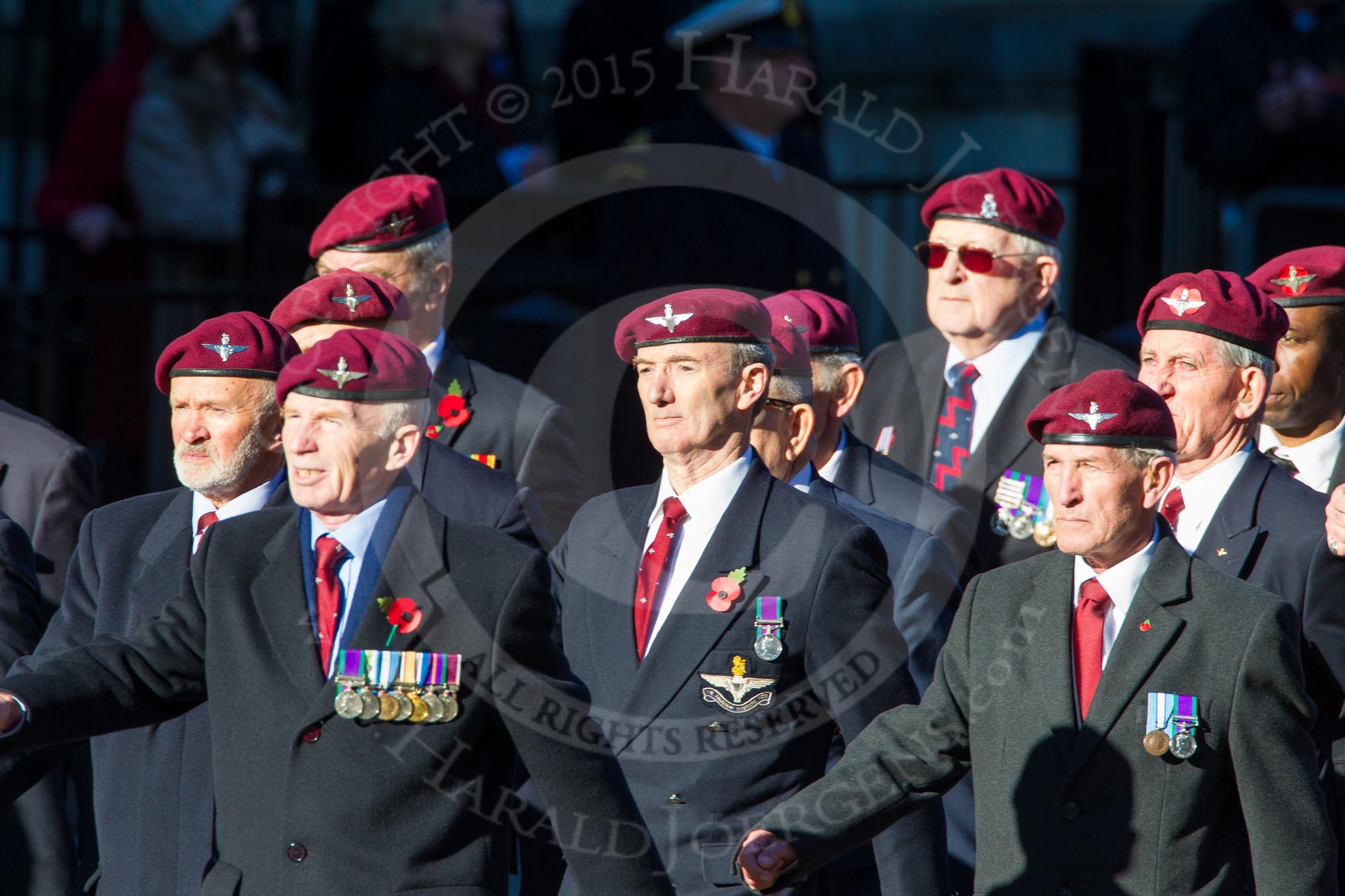 Remembrance Sunday Cenotaph March Past 2013: A17 - Parachute Regimental Association..
Press stand opposite the Foreign Office building, Whitehall, London SW1,
London,
Greater London,
United Kingdom,
on 10 November 2013 at 11:56, image #1156