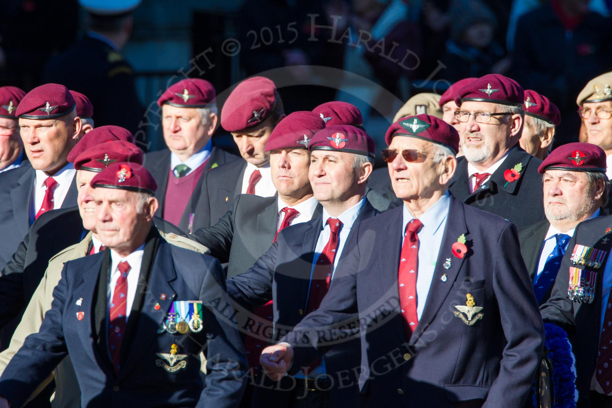 Remembrance Sunday Cenotaph March Past 2013: A17 - Parachute Regimental Association..
Press stand opposite the Foreign Office building, Whitehall, London SW1,
London,
Greater London,
United Kingdom,
on 10 November 2013 at 11:56, image #1167