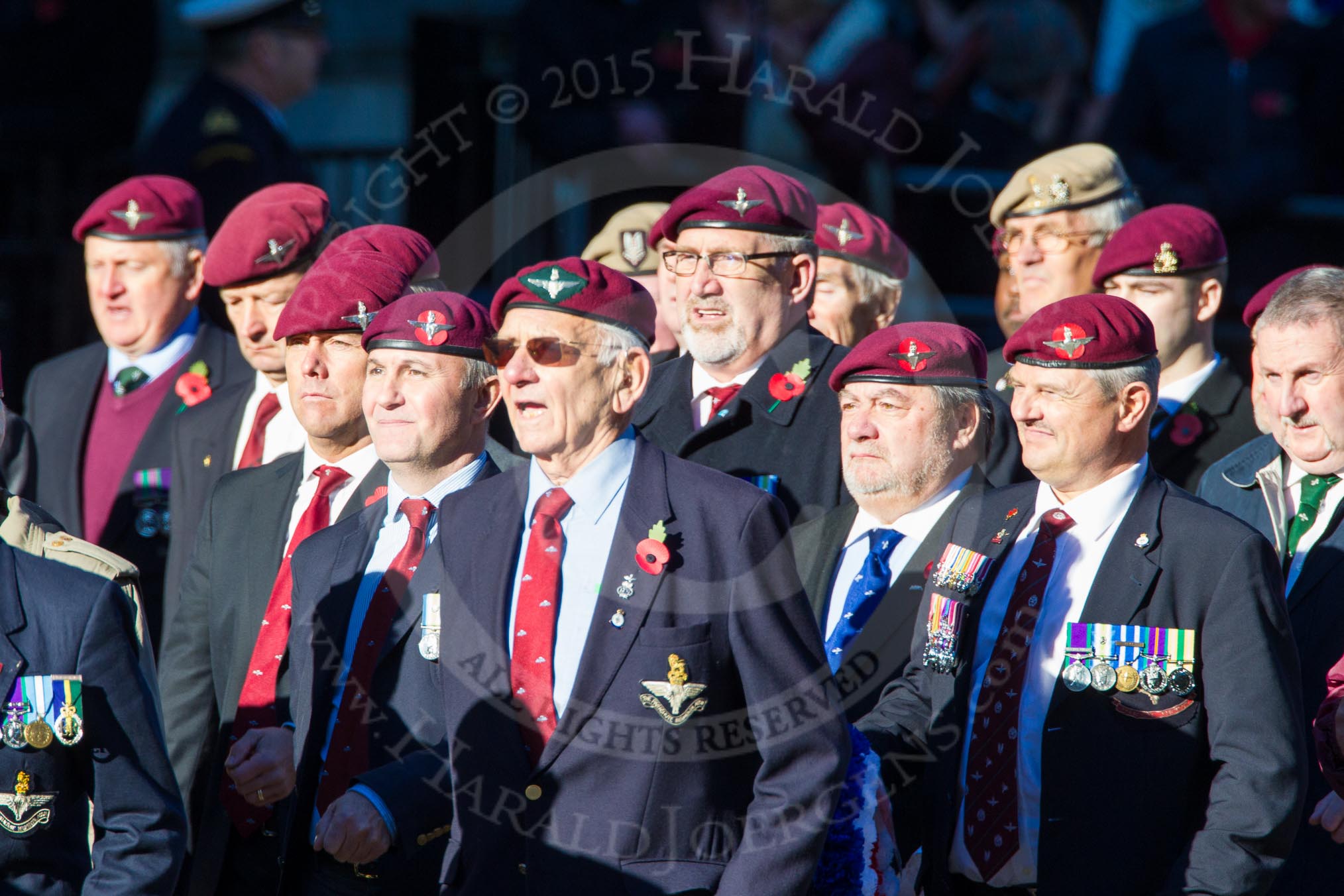 Remembrance Sunday Cenotaph March Past 2013: A17 - Parachute Regimental Association..
Press stand opposite the Foreign Office building, Whitehall, London SW1,
London,
Greater London,
United Kingdom,
on 10 November 2013 at 11:57, image #1168