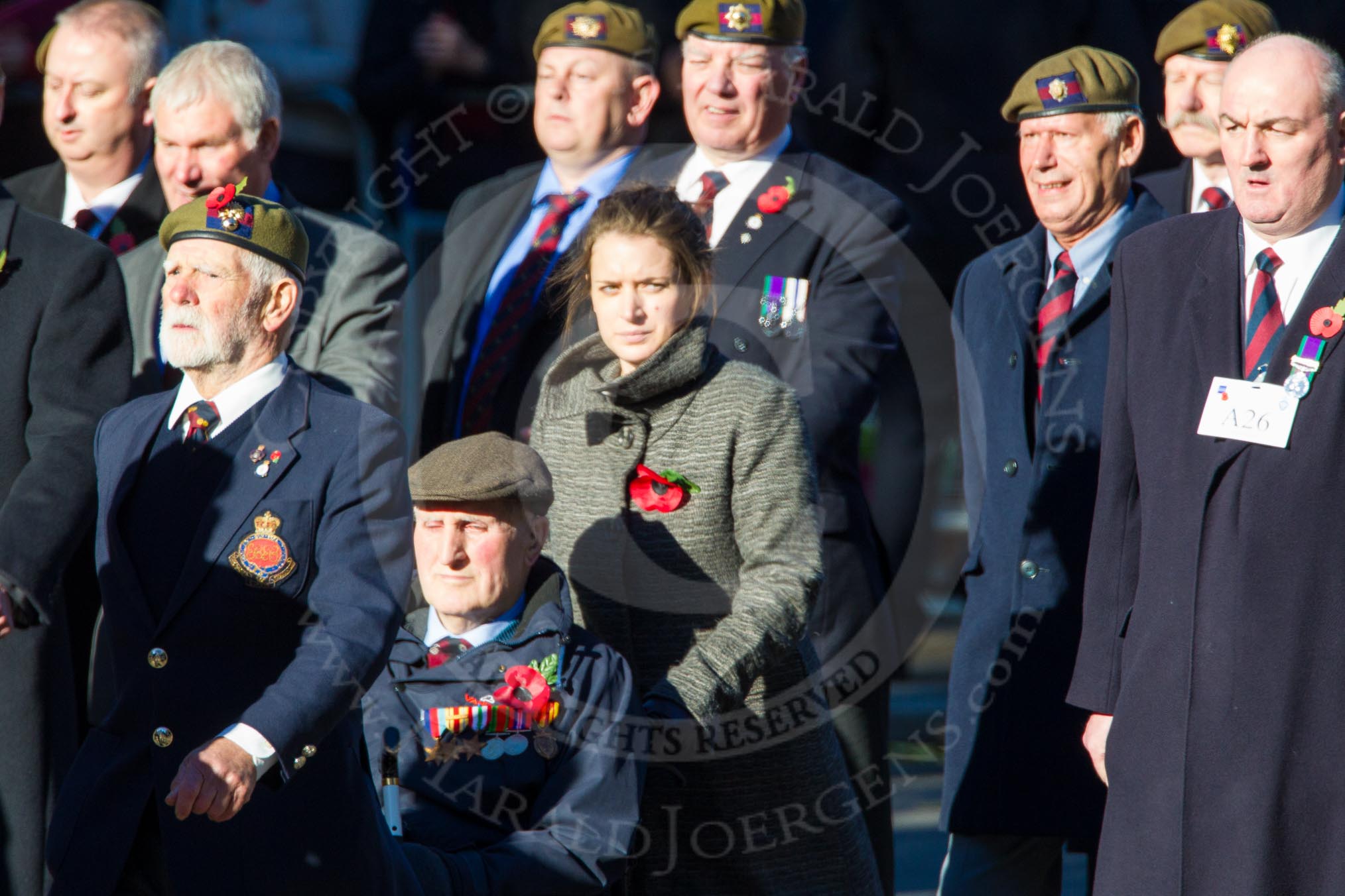 Remembrance Sunday Cenotaph March Past 2013: A25 - Grenadier Guards Association..
Press stand opposite the Foreign Office building, Whitehall, London SW1,
London,
Greater London,
United Kingdom,
on 10 November 2013 at 11:58, image #1233