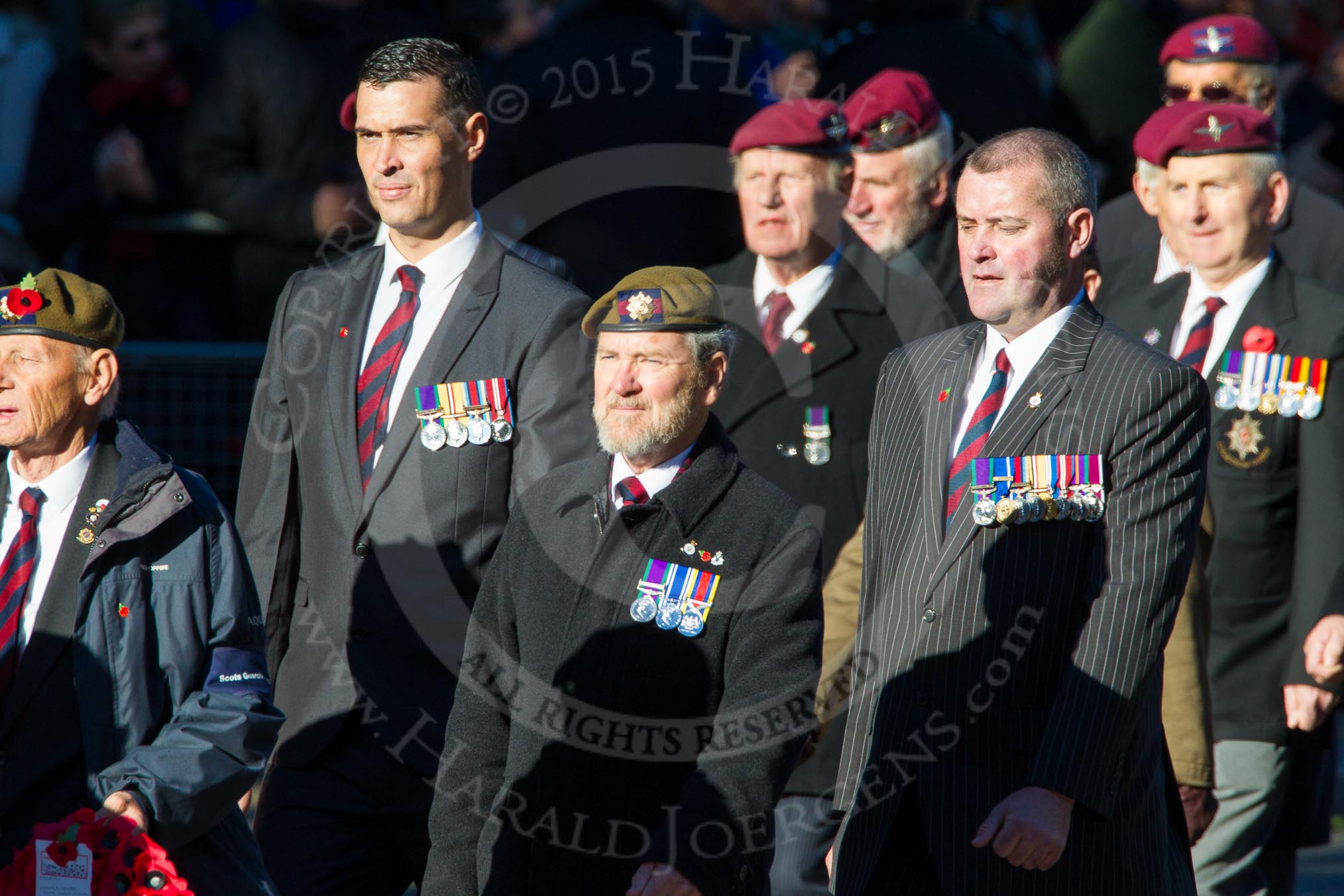 Remembrance Sunday Cenotaph March Past 2013: A27 - Scots Guards Association..
Press stand opposite the Foreign Office building, Whitehall, London SW1,
London,
Greater London,
United Kingdom,
on 10 November 2013 at 11:58, image #1249