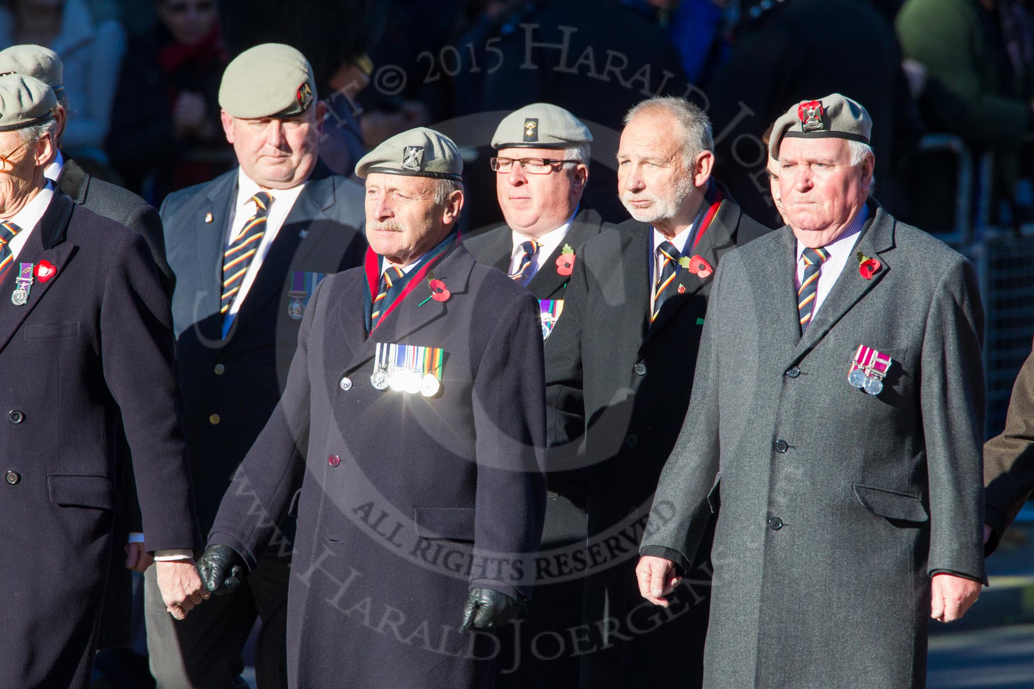 Remembrance Sunday Cenotaph March Past 2013: A34 -Royal Hampshire Regiment Comrades Association..
Press stand opposite the Foreign Office building, Whitehall, London SW1,
London,
Greater London,
United Kingdom,
on 10 November 2013 at 11:59, image #1304