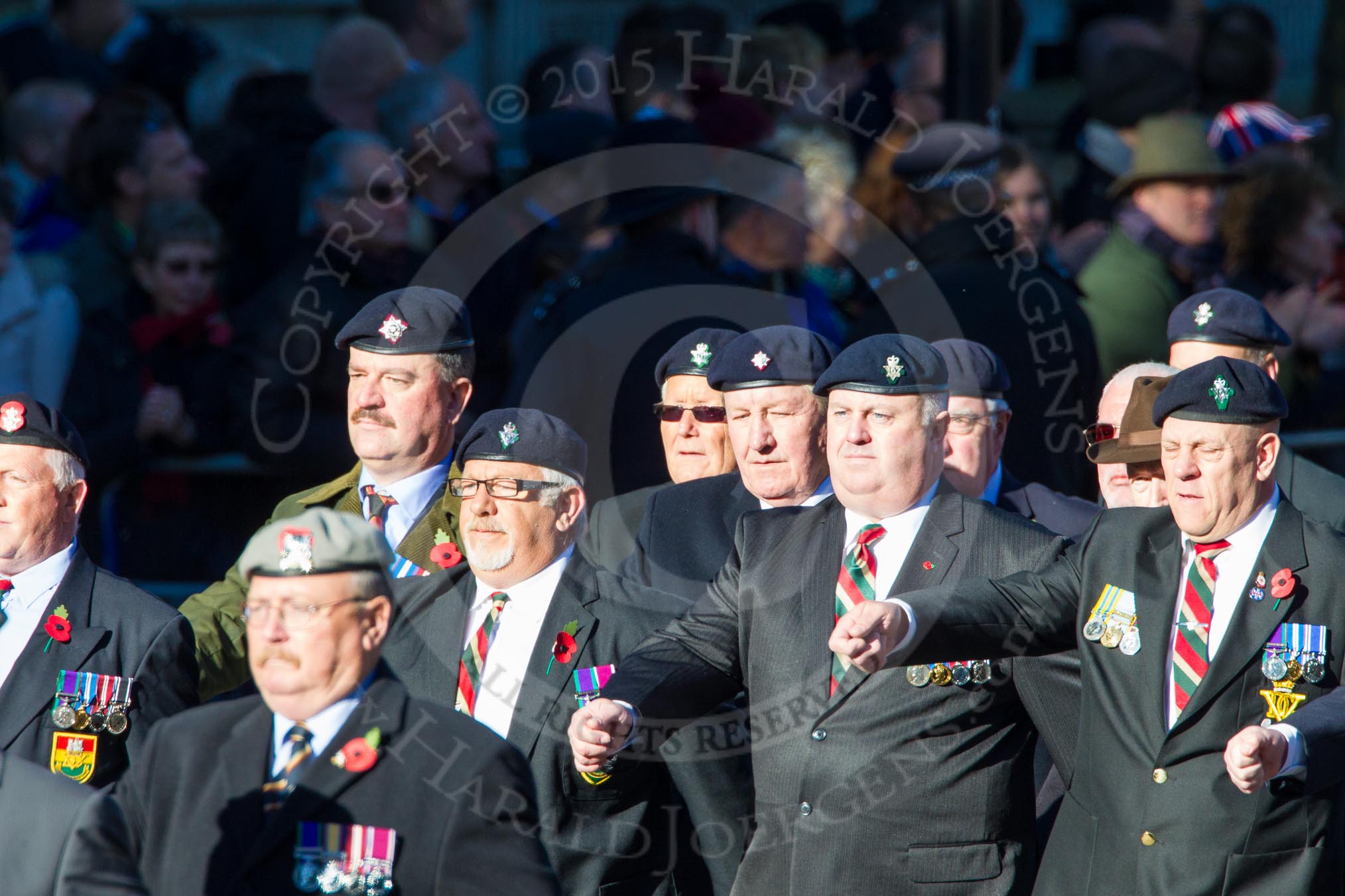 Remembrance Sunday Cenotaph March Past 2013: B2 - Royal Scots Dragoon Guards..
Press stand opposite the Foreign Office building, Whitehall, London SW1,
London,
Greater London,
United Kingdom,
on 10 November 2013 at 11:59, image #1312