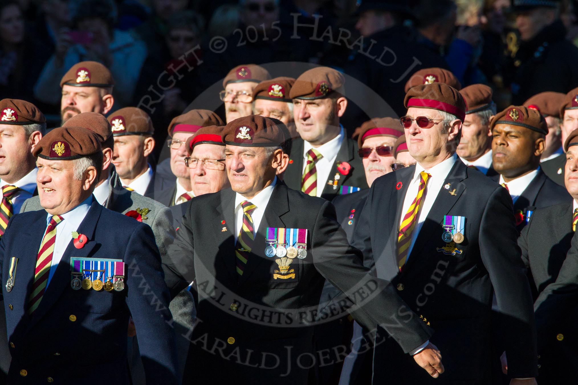 Remembrance Sunday Cenotaph March Past 2013: B5 - Kings Royal Hussars Regimental Association..
Press stand opposite the Foreign Office building, Whitehall, London SW1,
London,
Greater London,
United Kingdom,
on 10 November 2013 at 11:59, image #1327