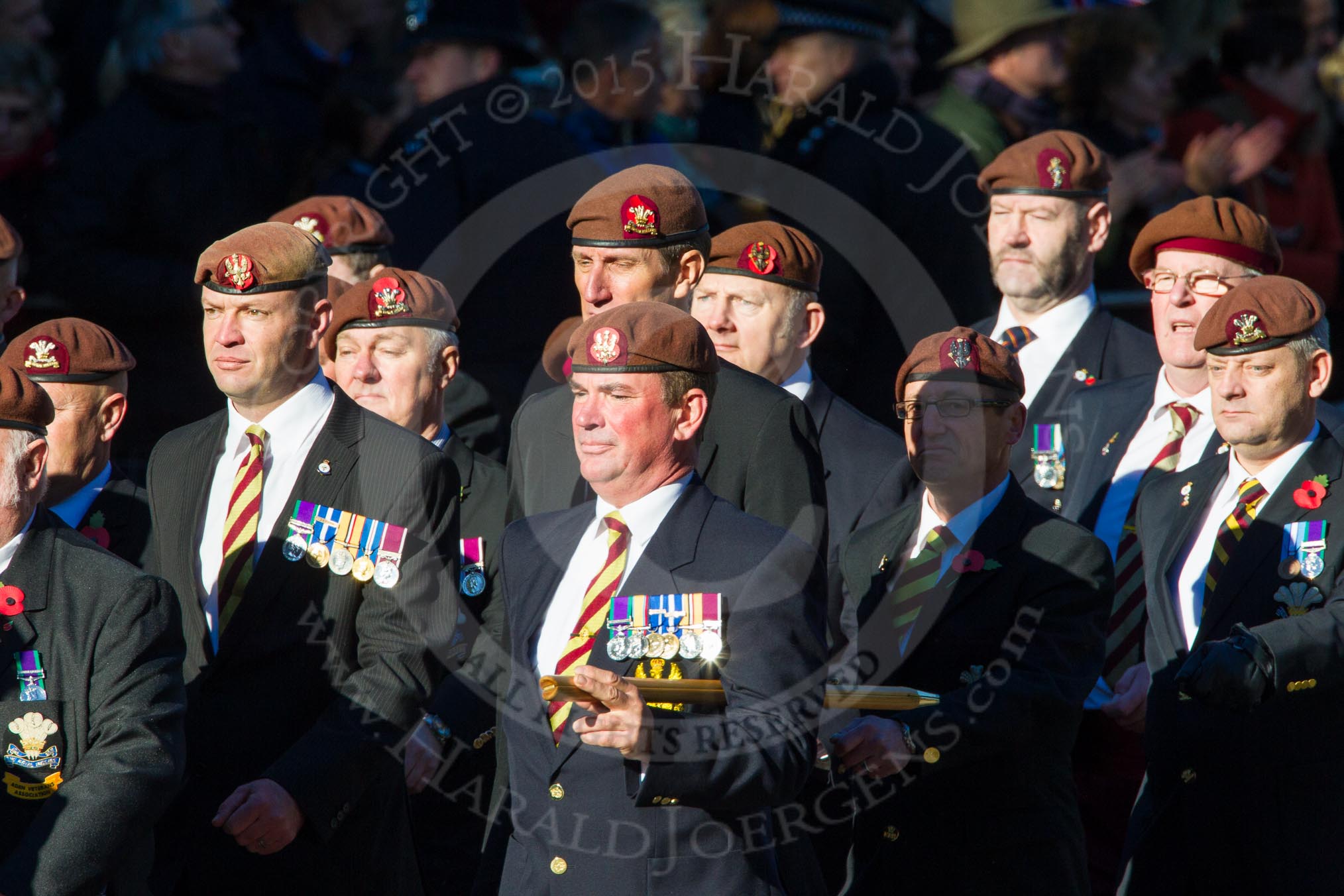 Remembrance Sunday Cenotaph March Past 2013: B5 - Kings Royal Hussars Regimental Association..
Press stand opposite the Foreign Office building, Whitehall, London SW1,
London,
Greater London,
United Kingdom,
on 10 November 2013 at 11:59, image #1330