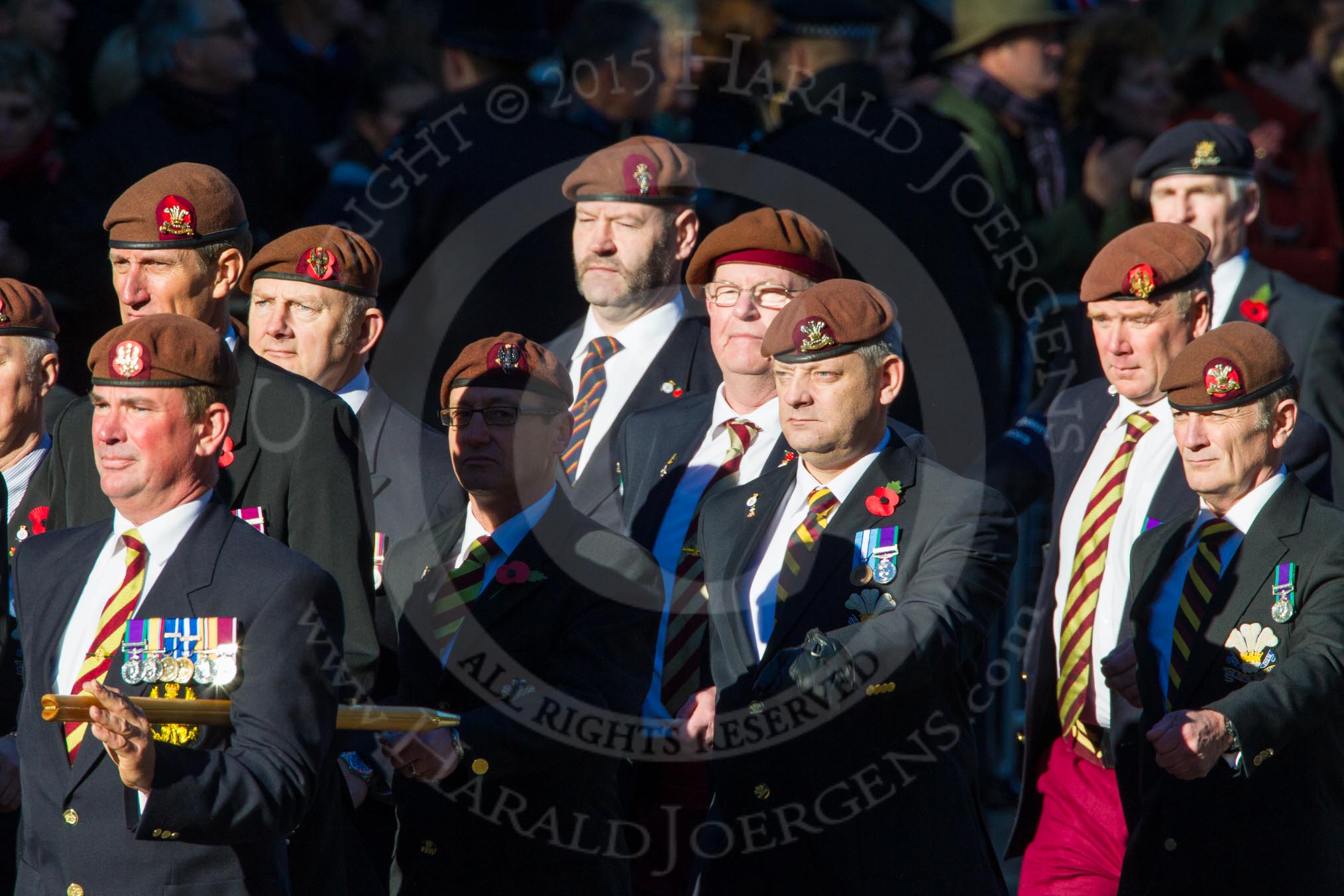 Remembrance Sunday Cenotaph March Past 2013: B5 - Kings Royal Hussars Regimental Association..
Press stand opposite the Foreign Office building, Whitehall, London SW1,
London,
Greater London,
United Kingdom,
on 10 November 2013 at 11:59, image #1331