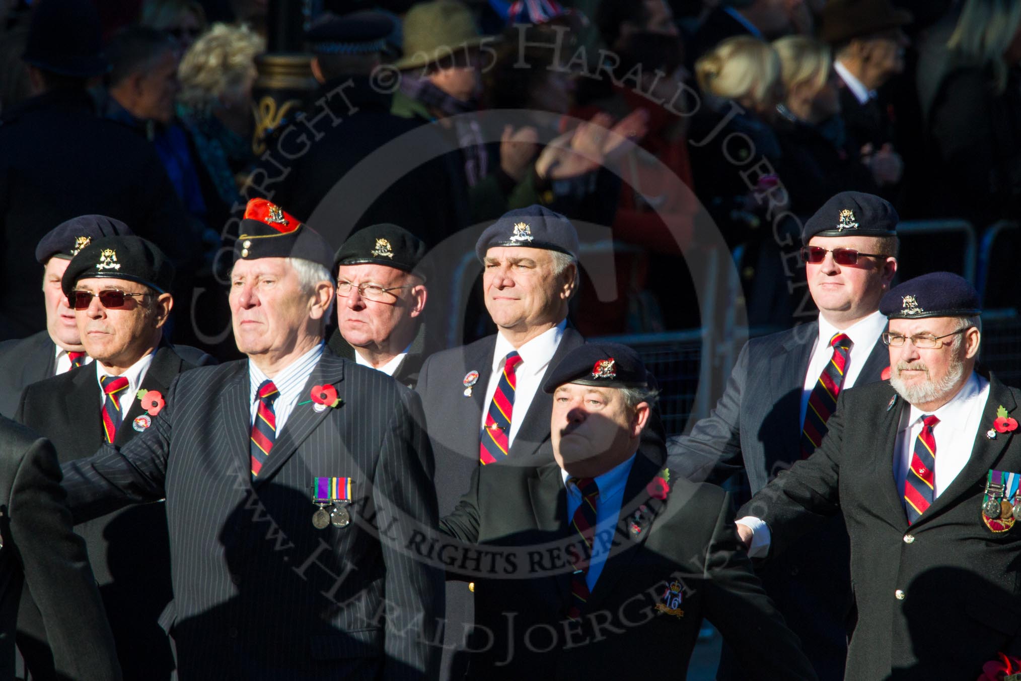 Remembrance Sunday Cenotaph March Past 2013: B6 - The 16/5th Queen's Royal Lancers..
Press stand opposite the Foreign Office building, Whitehall, London SW1,
London,
Greater London,
United Kingdom,
on 10 November 2013 at 11:59, image #1340