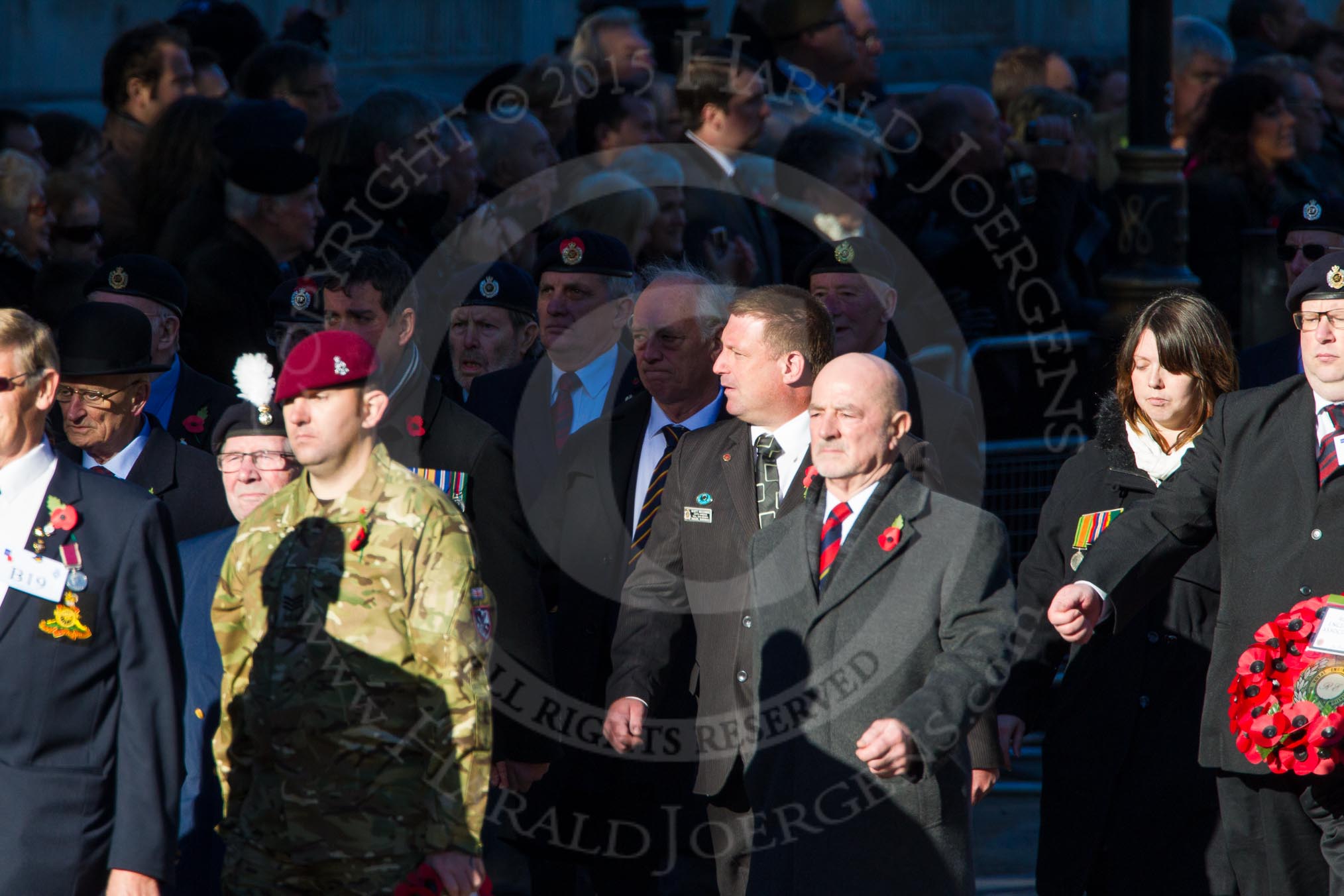 Remembrance Sunday Cenotaph March Past 2013: B19 - Royal Artillery Association..
Press stand opposite the Foreign Office building, Whitehall, London SW1,
London,
Greater London,
United Kingdom,
on 10 November 2013 at 12:01, image #1453