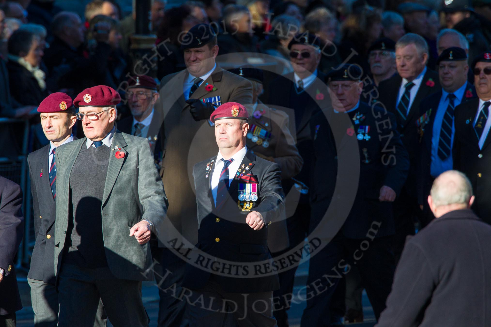 Remembrance Sunday Cenotaph March Past 2013: B22 - Airborne Engineers Association..
Press stand opposite the Foreign Office building, Whitehall, London SW1,
London,
Greater London,
United Kingdom,
on 10 November 2013 at 12:02, image #1490