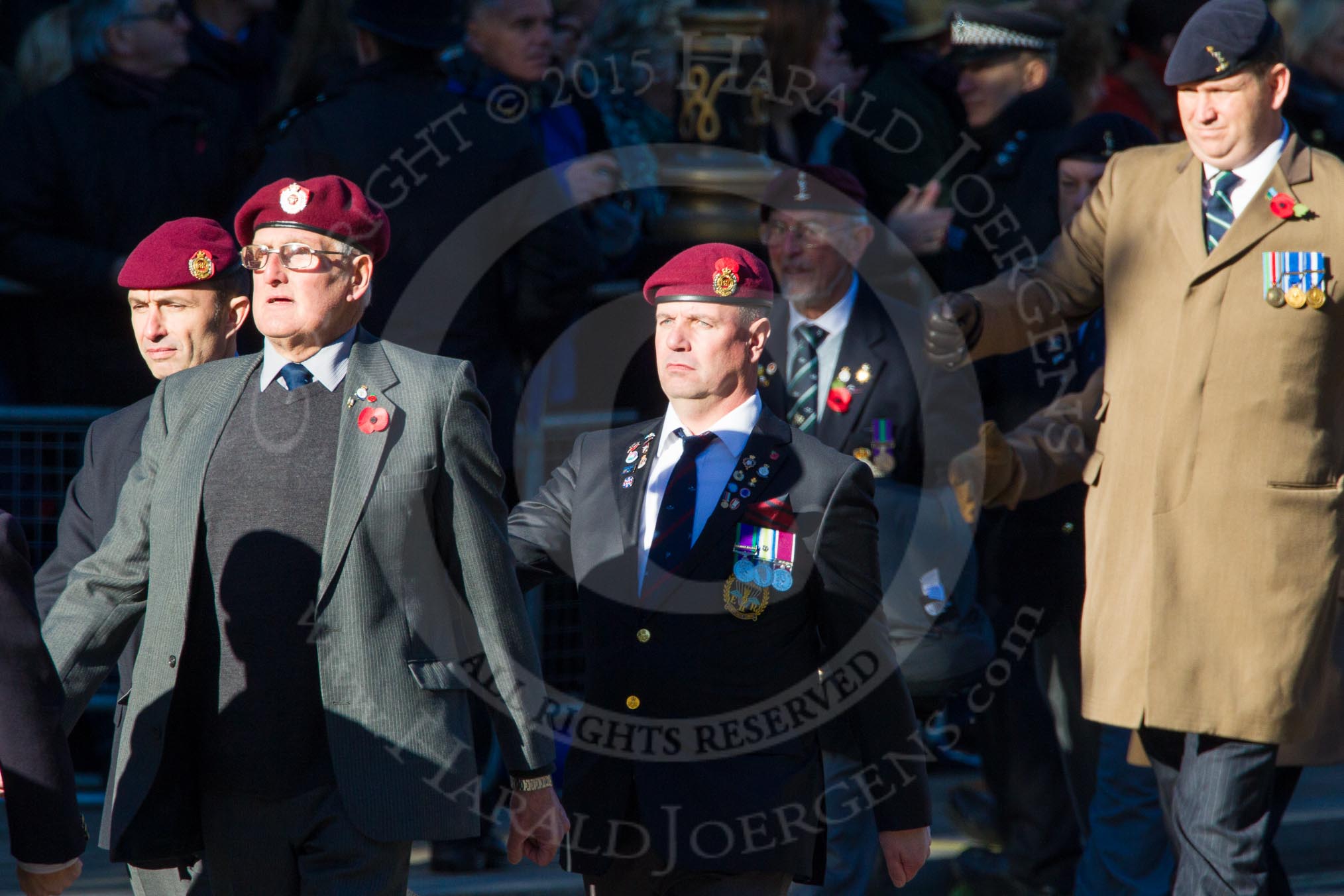 Remembrance Sunday Cenotaph March Past 2013: B22 - Airborne Engineers Association..
Press stand opposite the Foreign Office building, Whitehall, London SW1,
London,
Greater London,
United Kingdom,
on 10 November 2013 at 12:02, image #1498