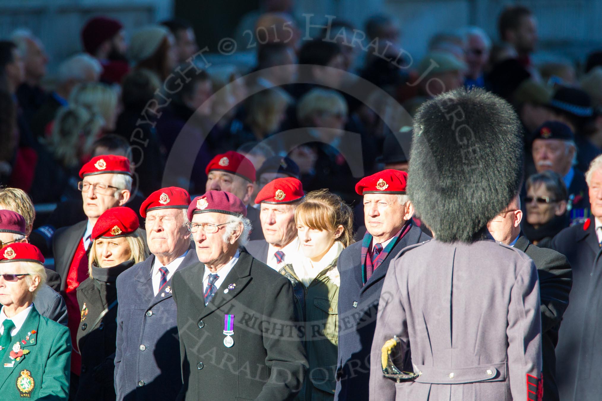 Remembrance Sunday Cenotaph March Past 2013: B33 - Royal Military Police Association..
Press stand opposite the Foreign Office building, Whitehall, London SW1,
London,
Greater London,
United Kingdom,
on 10 November 2013 at 12:04, image #1599