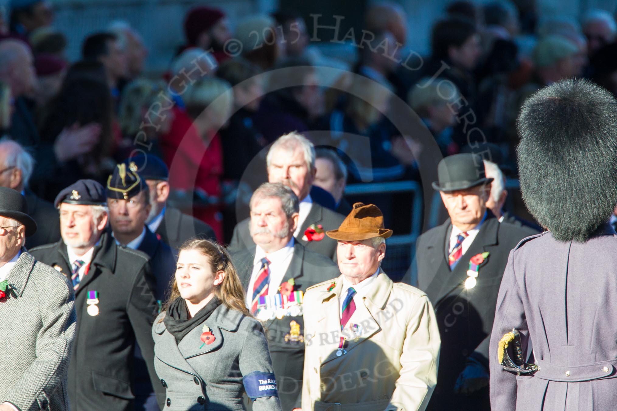 Remembrance Sunday Cenotaph March Past 2013: B34 - The RAEC and ETS Branch Association..
Press stand opposite the Foreign Office building, Whitehall, London SW1,
London,
Greater London,
United Kingdom,
on 10 November 2013 at 12:04, image #1605