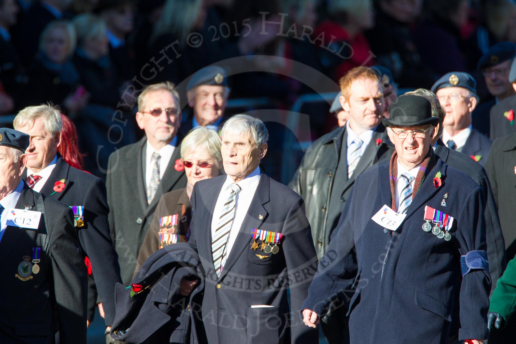 Remembrance Sunday Cenotaph March Past 2013: C13 - 7 Squadron Association..
Press stand opposite the Foreign Office building, Whitehall, London SW1,
London,
Greater London,
United Kingdom,
on 10 November 2013 at 12:07, image #1789