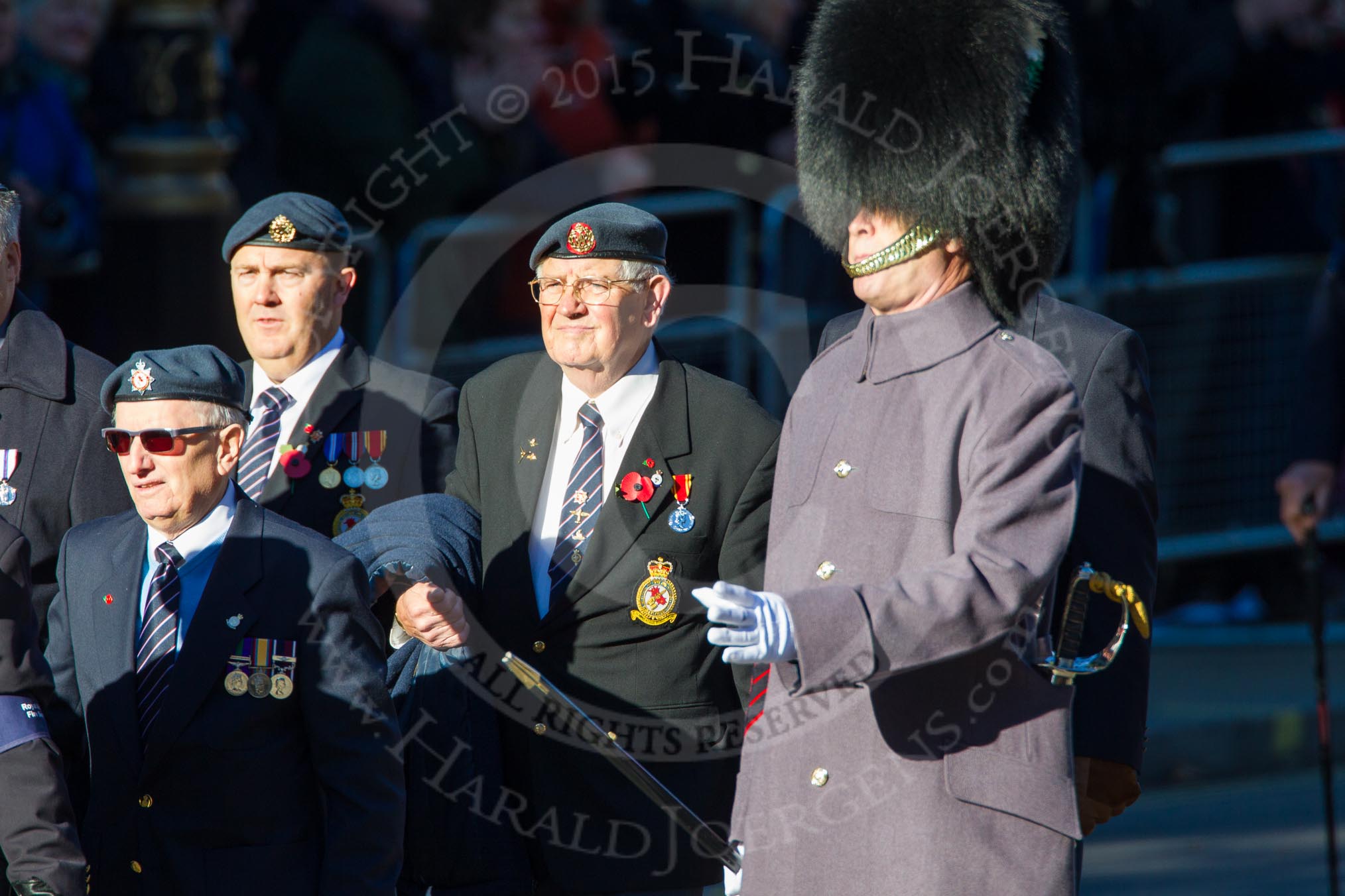 Remembrance Sunday Cenotaph March Past 2013: C15 - Royal Air Force & Defence Fire Services Association..
Press stand opposite the Foreign Office building, Whitehall, London SW1,
London,
Greater London,
United Kingdom,
on 10 November 2013 at 12:08, image #1805