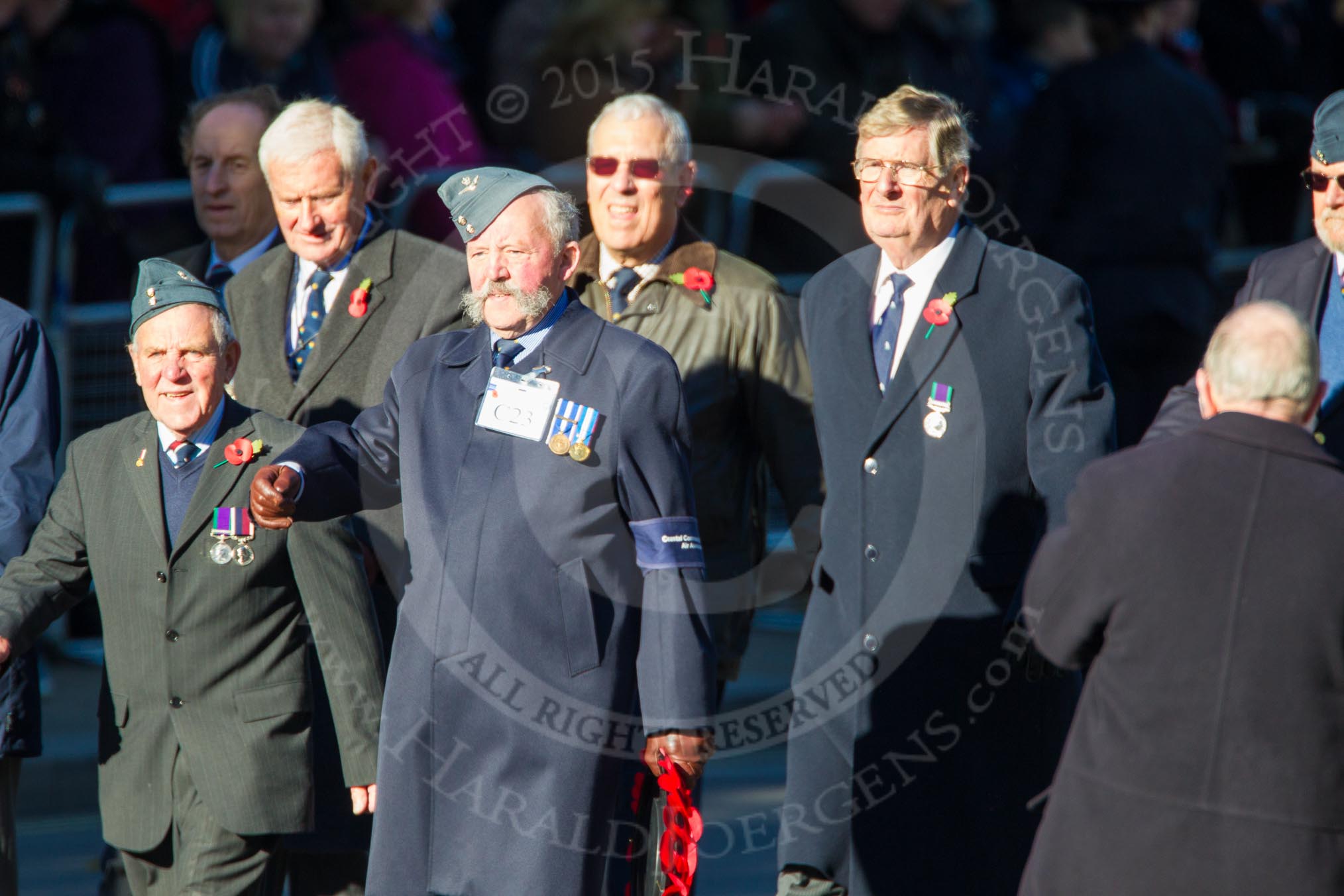 Remembrance Sunday Cenotaph March Past 2013: C23 - Coastal Command & Maritime Air Association..
Press stand opposite the Foreign Office building, Whitehall, London SW1,
London,
Greater London,
United Kingdom,
on 10 November 2013 at 12:08, image #1840