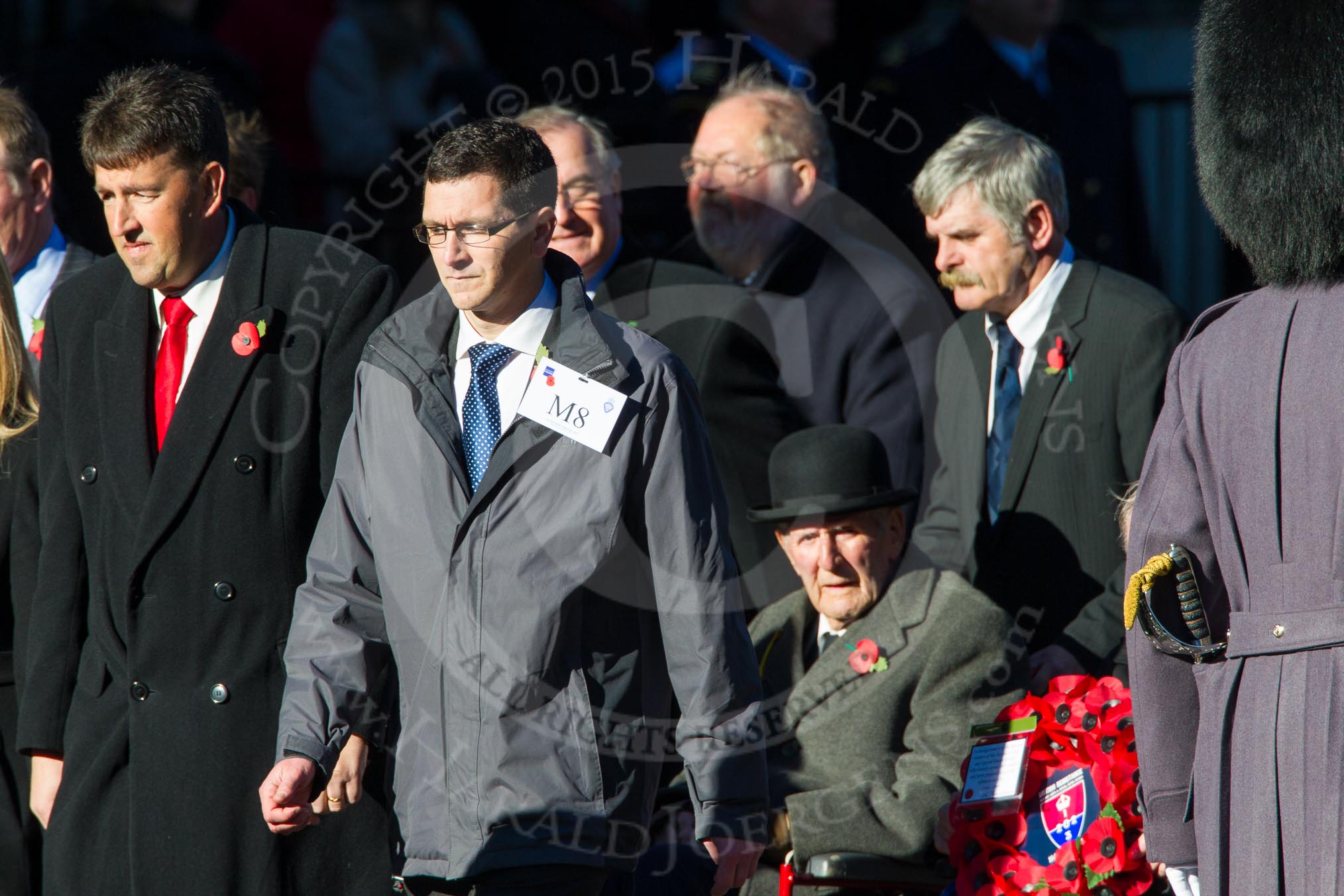 Remembrance Sunday Cenotaph March Past 2013: M8 - NAAFI..
Press stand opposite the Foreign Office building, Whitehall, London SW1,
London,
Greater London,
United Kingdom,
on 10 November 2013 at 12:10, image #1934