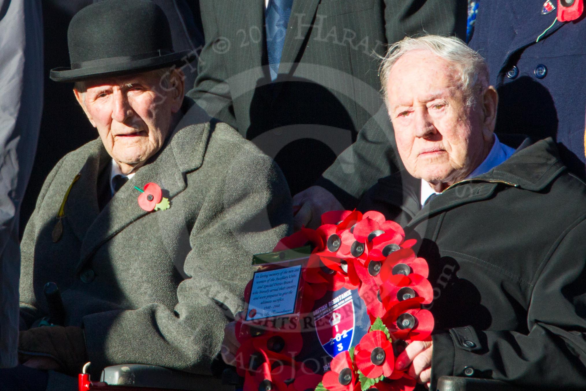 Remembrance Sunday Cenotaph March Past 2013: M11 - British Resistance Movement (Coleshill Auxiliary Research Team)..
Press stand opposite the Foreign Office building, Whitehall, London SW1,
London,
Greater London,
United Kingdom,
on 10 November 2013 at 12:10, image #1935