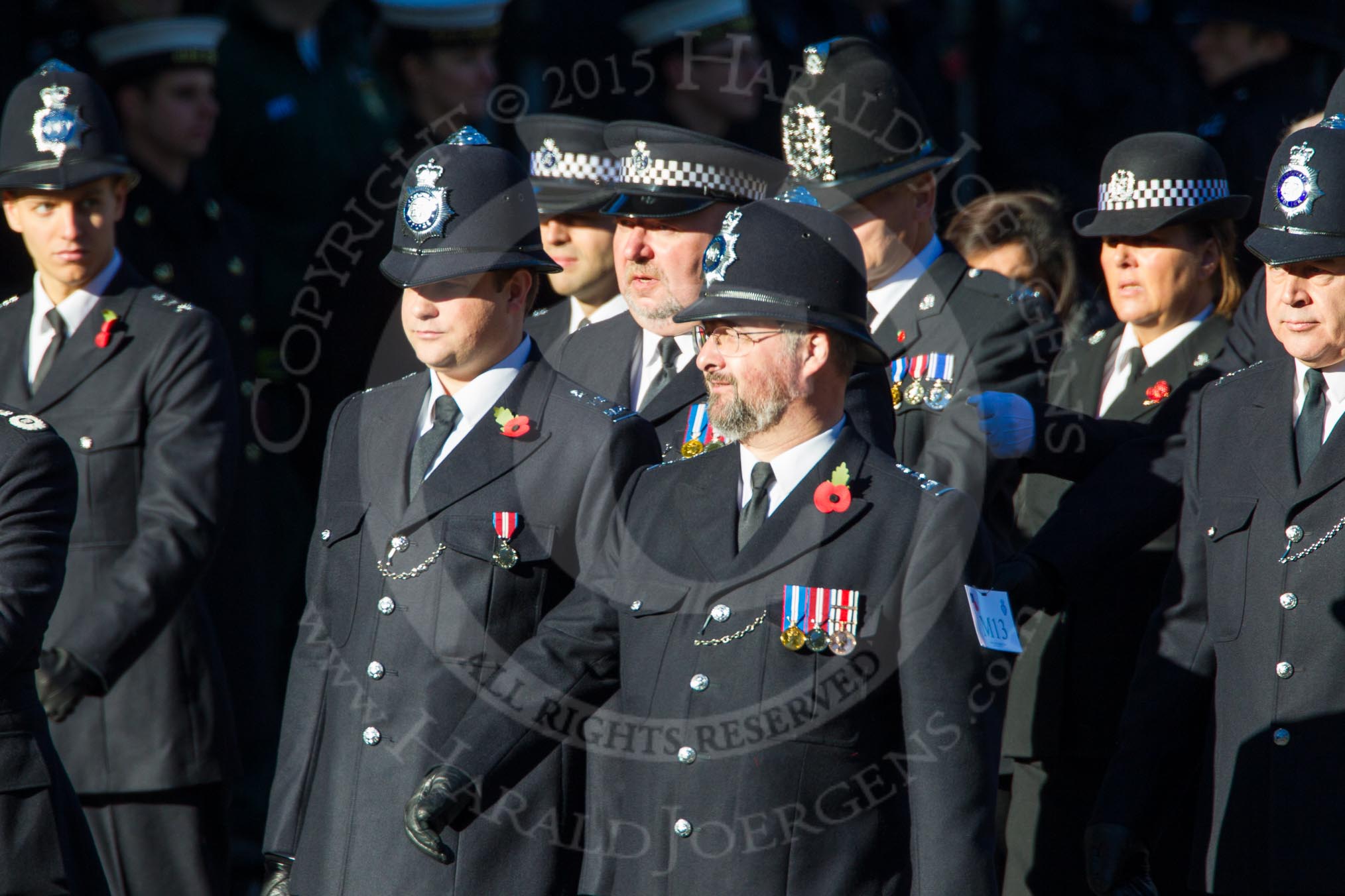 Remembrance Sunday Cenotaph March Past 2013: M13 - Metropolitan Special Constabulary. The Metropolitan Special Constabulary (MSC) is the part-time volunteer police service of the Metropolitan Police Service..
Press stand opposite the Foreign Office building, Whitehall, London SW1,
London,
Greater London,
United Kingdom,
on 10 November 2013 at 12:10, image #1963