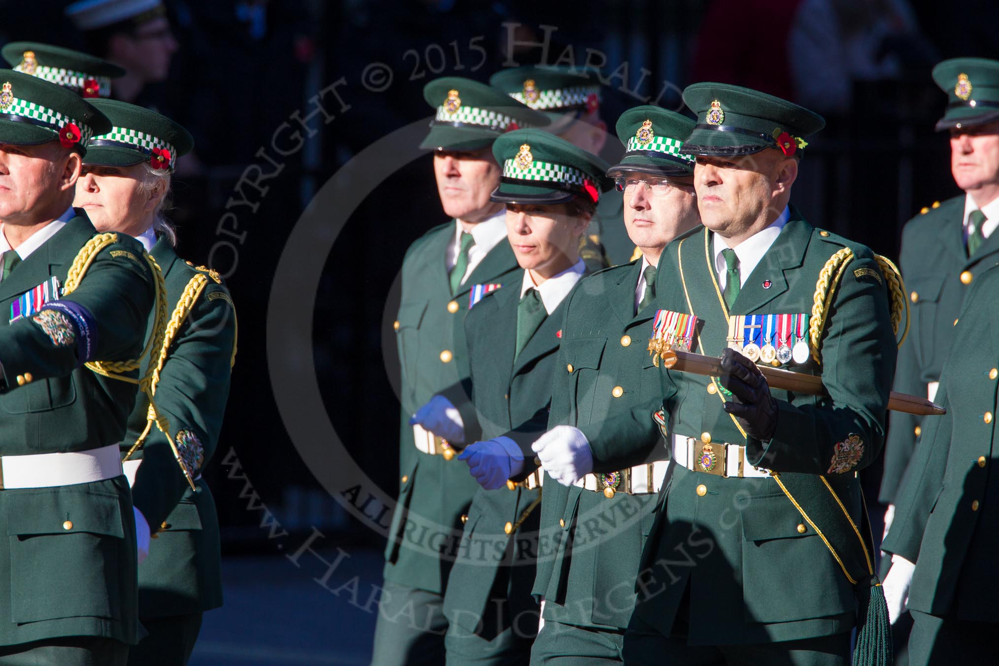 Remembrance Sunday Cenotaph March Past 2013: M14 - London Ambulance Service NHS Trust..
Press stand opposite the Foreign Office building, Whitehall, London SW1,
London,
Greater London,
United Kingdom,
on 10 November 2013 at 12:10, image #1981