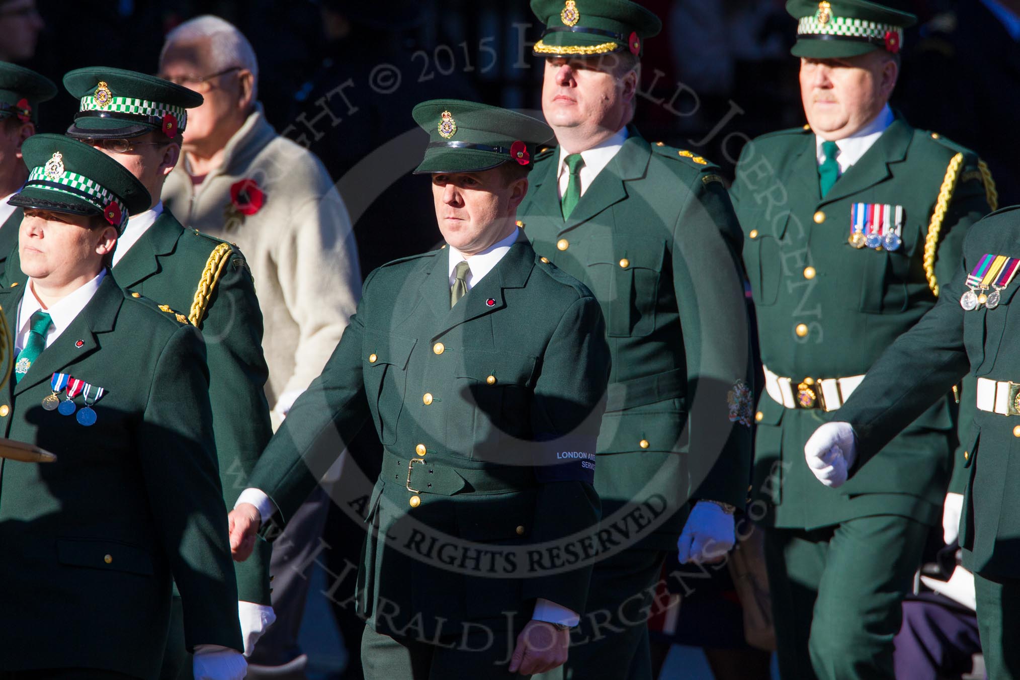 Remembrance Sunday Cenotaph March Past 2013: M15 - London Ambulance Service Retirement Association..
Press stand opposite the Foreign Office building, Whitehall, London SW1,
London,
Greater London,
United Kingdom,
on 10 November 2013 at 12:10, image #1985