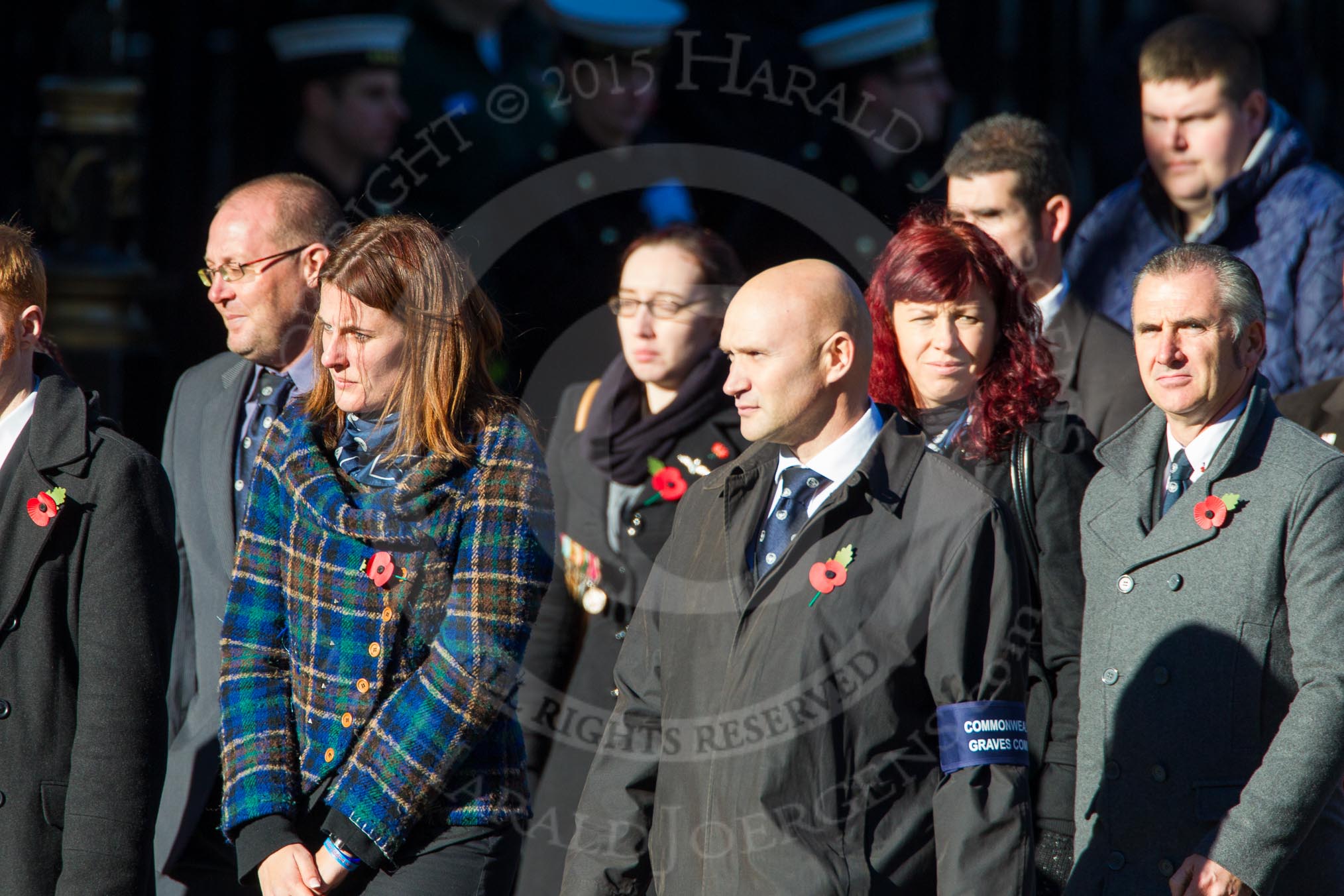 Remembrance Sunday Cenotaph March Past 2013: M21 - Commonwealth War Graves Commission..
Press stand opposite the Foreign Office building, Whitehall, London SW1,
London,
Greater London,
United Kingdom,
on 10 November 2013 at 12:11, image #2042