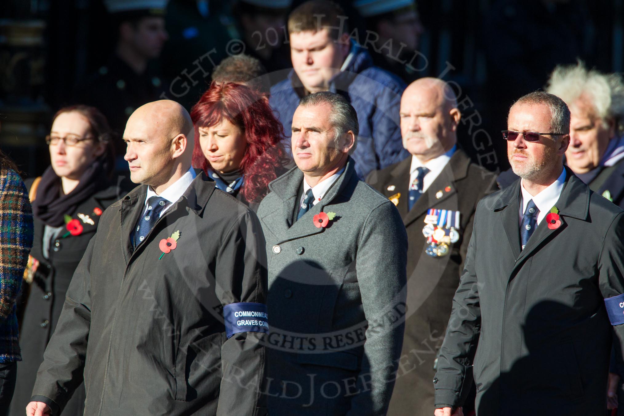 Remembrance Sunday Cenotaph March Past 2013: M21 - Commonwealth War Graves Commission..
Press stand opposite the Foreign Office building, Whitehall, London SW1,
London,
Greater London,
United Kingdom,
on 10 November 2013 at 12:11, image #2043