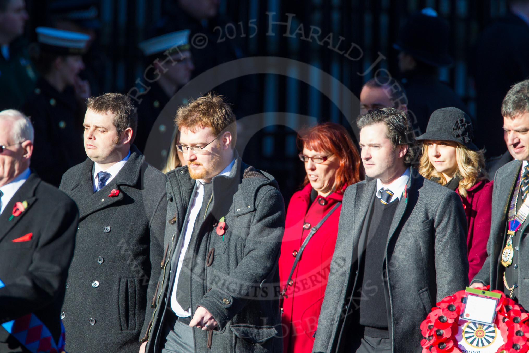 Remembrance Sunday Cenotaph March Past 2013: M39 - National Association of Round Tables..
Press stand opposite the Foreign Office building, Whitehall, London SW1,
London,
Greater London,
United Kingdom,
on 10 November 2013 at 12:14, image #2170