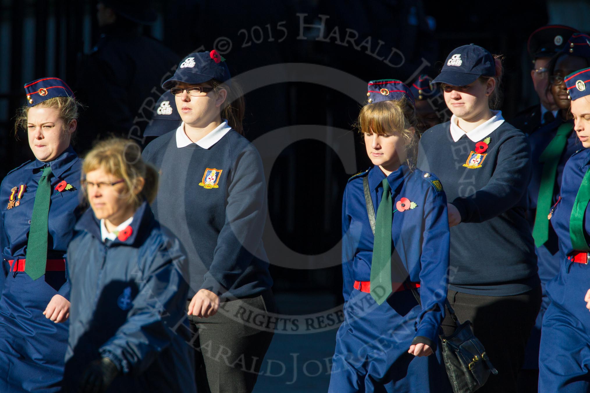 Remembrance Sunday Cenotaph March Past 2013: M52 - Girls Brigade England & Wales..
Press stand opposite the Foreign Office building, Whitehall, London SW1,
London,
Greater London,
United Kingdom,
on 10 November 2013 at 12:15, image #2293
