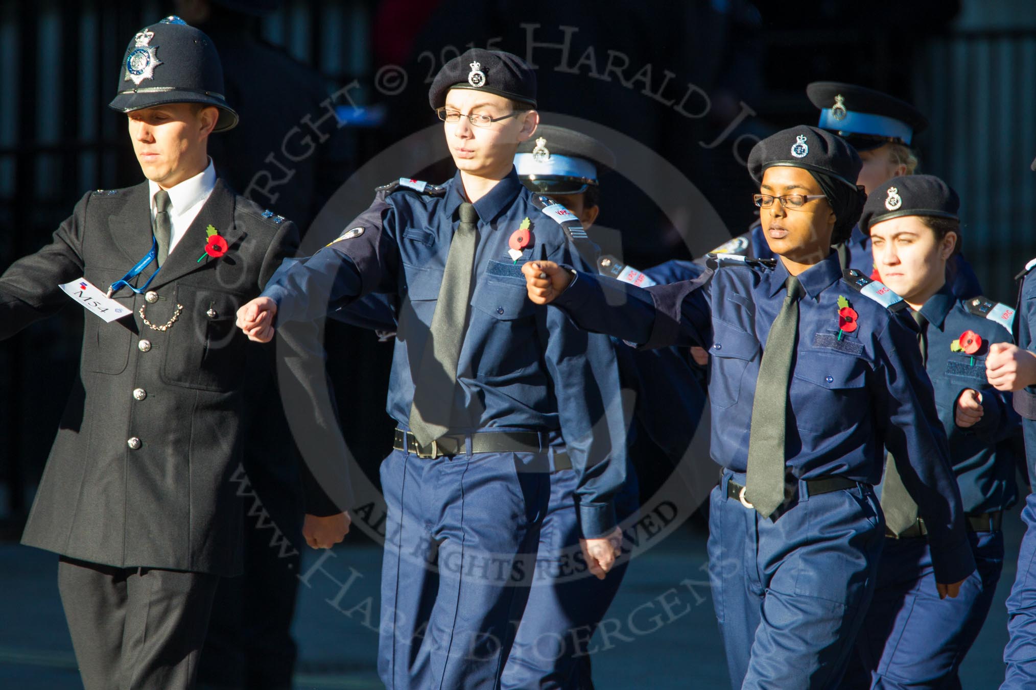 Remembrance Sunday Cenotaph March Past 2013: M54 - Metropolitan Police Volunteer Police Cadets..
Press stand opposite the Foreign Office building, Whitehall, London SW1,
London,
Greater London,
United Kingdom,
on 10 November 2013 at 12:16, image #2304