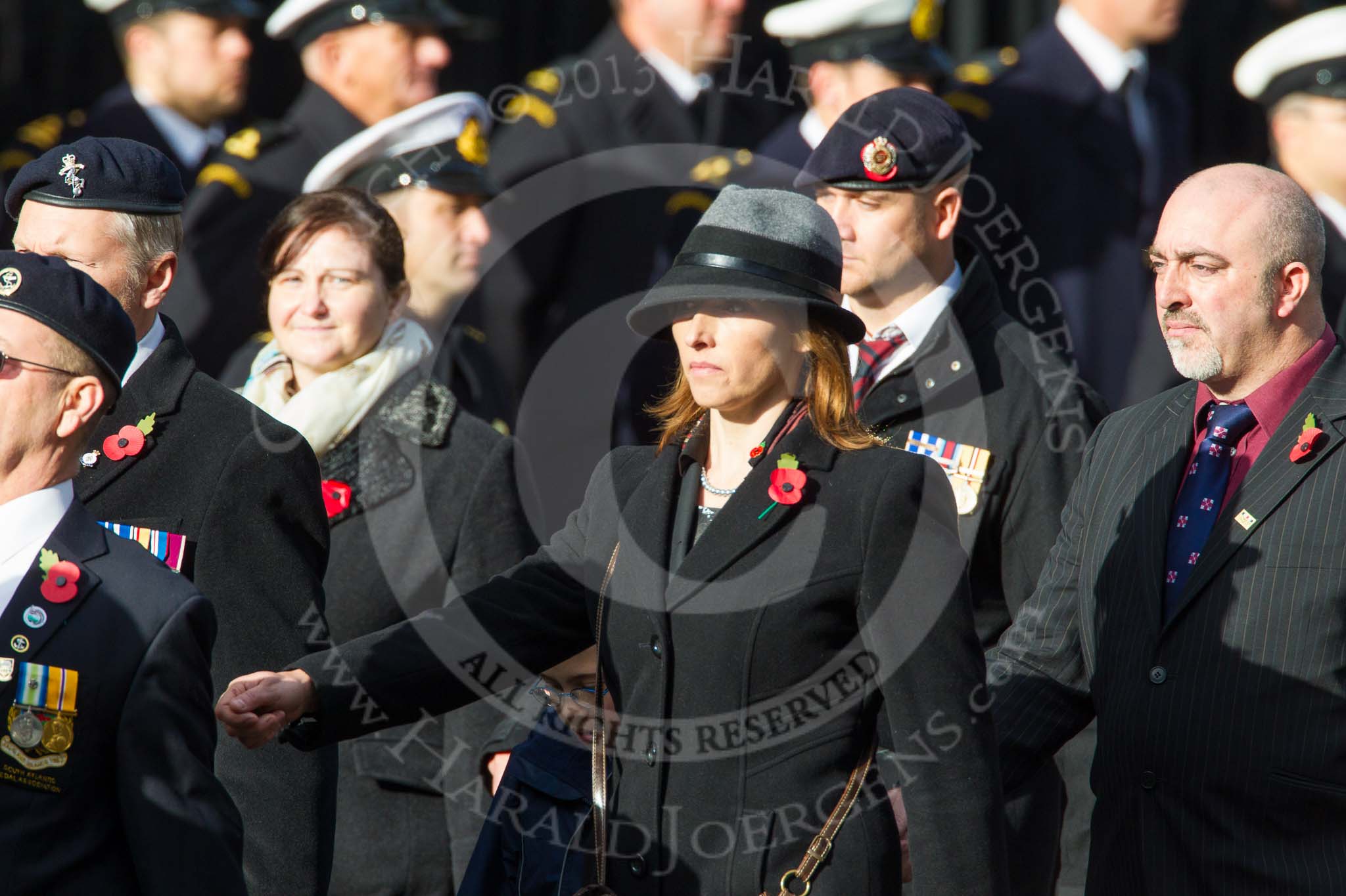 Remembrance Sunday at the Cenotaph in London 2014: Group C29 - Combat Stress.
Press stand opposite the Foreign Office building, Whitehall, London SW1,
London,
Greater London,
United Kingdom,
on 09 November 2014 at 11:43, image #269