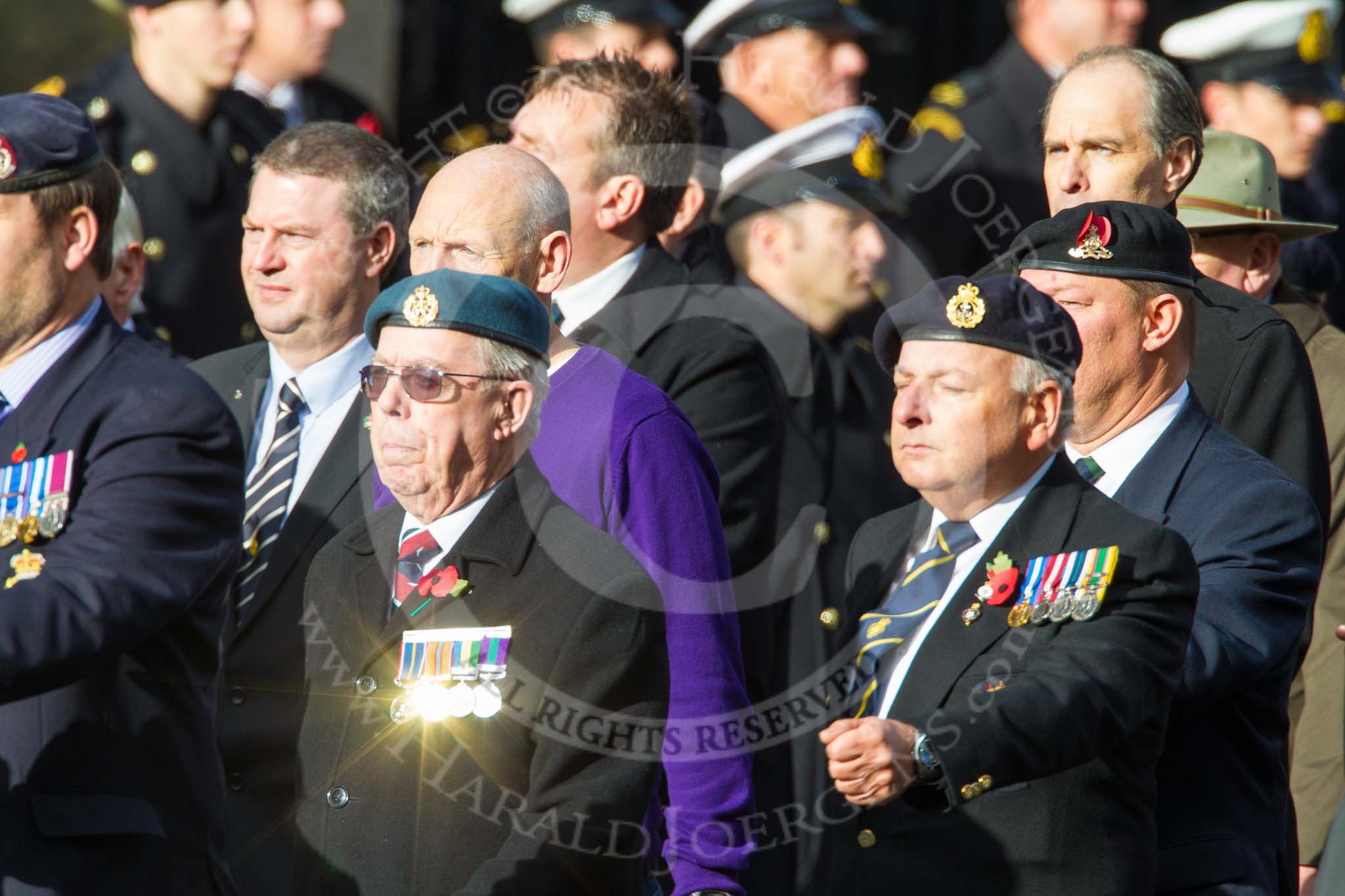 Remembrance Sunday at the Cenotaph in London 2014: Group D5 - Not Forgotten Association.
Press stand opposite the Foreign Office building, Whitehall, London SW1,
London,
Greater London,
United Kingdom,
on 09 November 2014 at 11:43, image #302