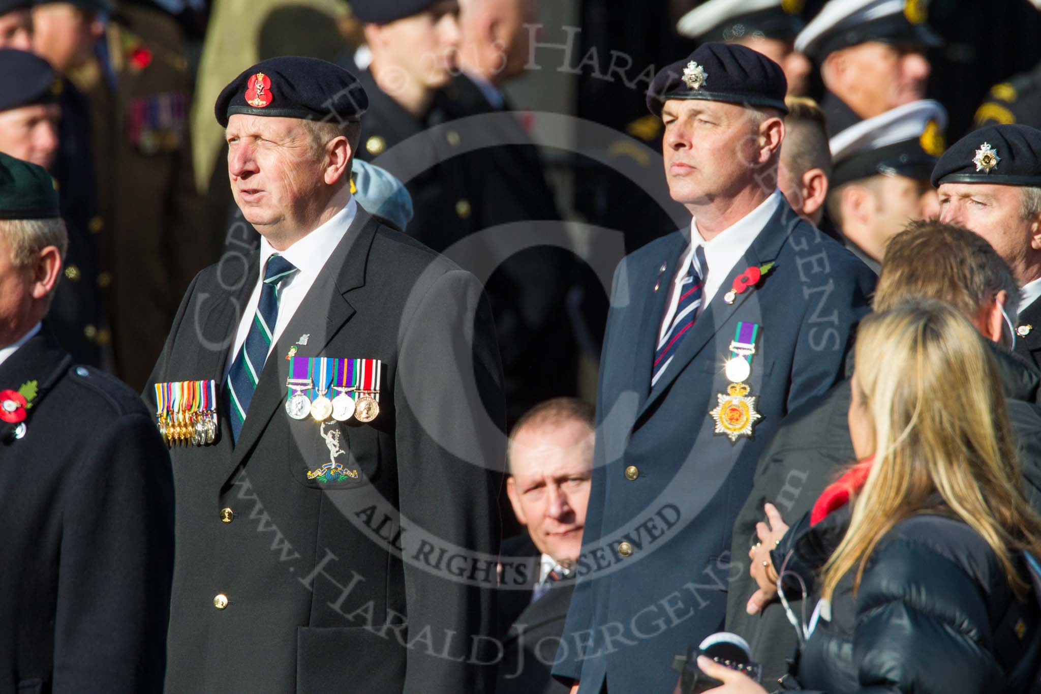 Remembrance Sunday at the Cenotaph in London 2014: Group D13 - Northern Ireland Veterans' Association.
Press stand opposite the Foreign Office building, Whitehall, London SW1,
London,
Greater London,
United Kingdom,
on 09 November 2014 at 11:45, image #366