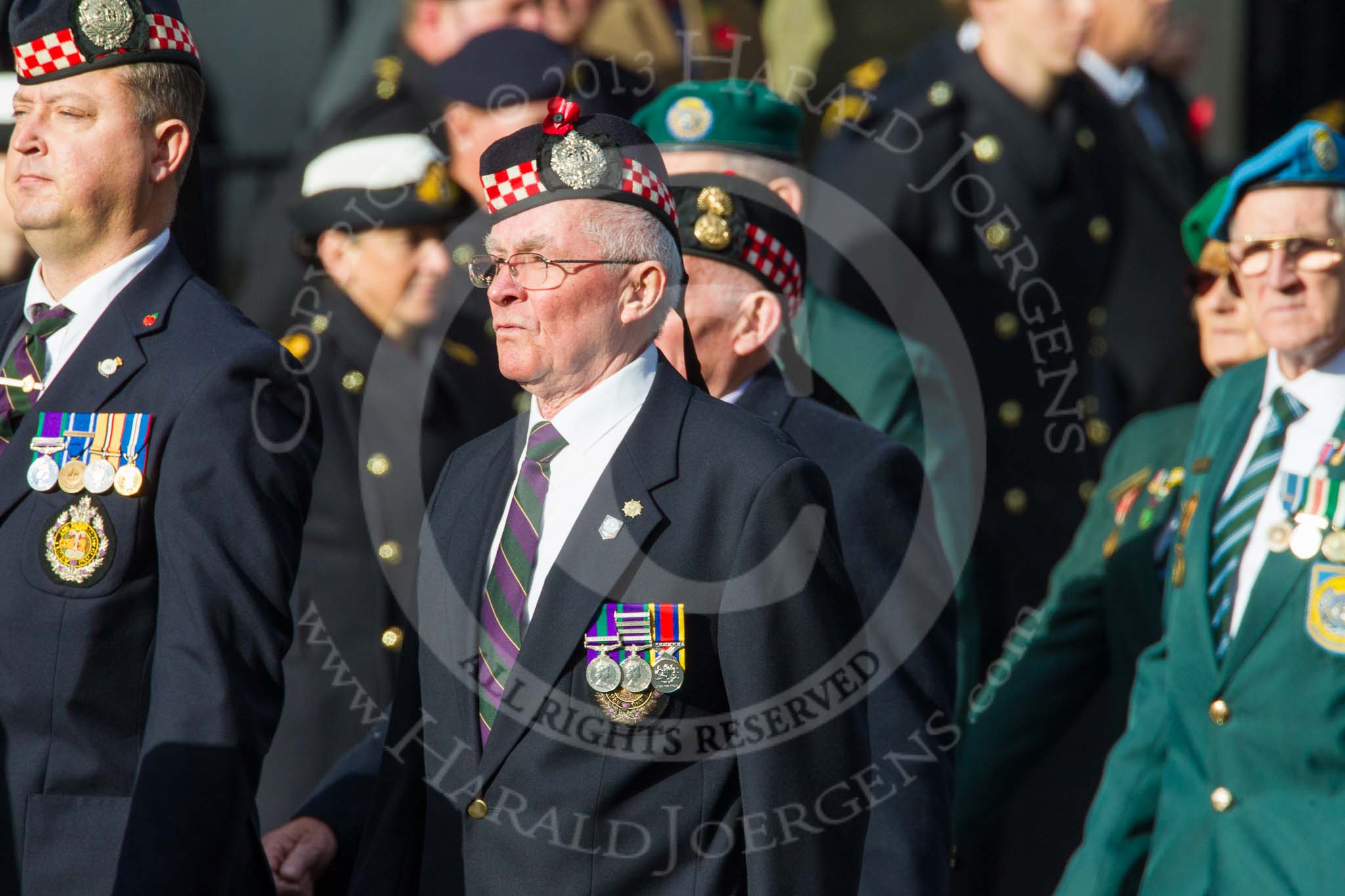 Remembrance Sunday at the Cenotaph in London 2014: Group D13 - Northern Ireland Veterans' Association.
Press stand opposite the Foreign Office building, Whitehall, London SW1,
London,
Greater London,
United Kingdom,
on 09 November 2014 at 11:45, image #372