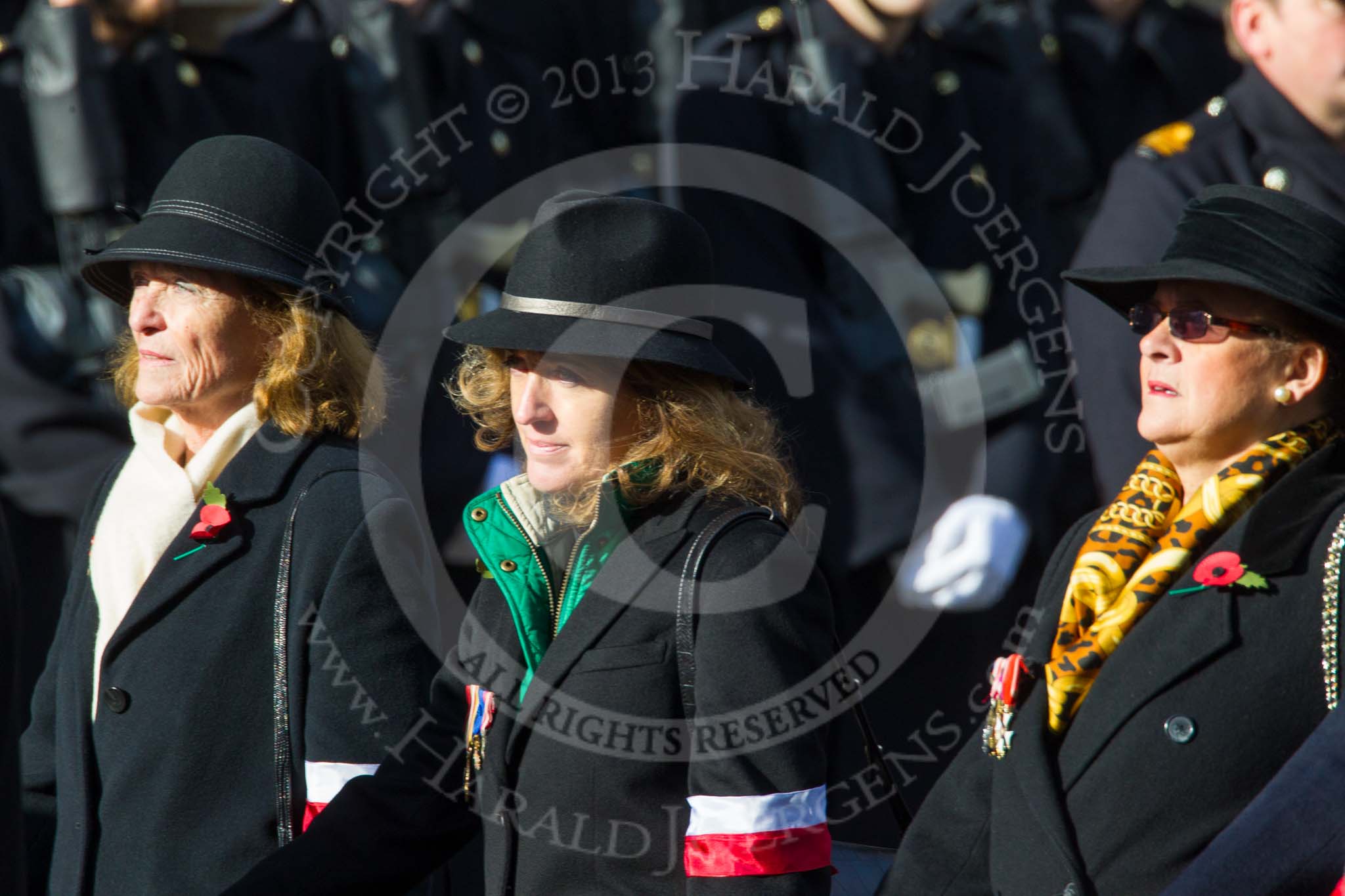 Remembrance Sunday at the Cenotaph in London 2014: Group D30 - Polish Ex-Combatants Association in Great Britain Trust
Fund.
Press stand opposite the Foreign Office building, Whitehall, London SW1,
London,
Greater London,
United Kingdom,
on 09 November 2014 at 11:49, image #523