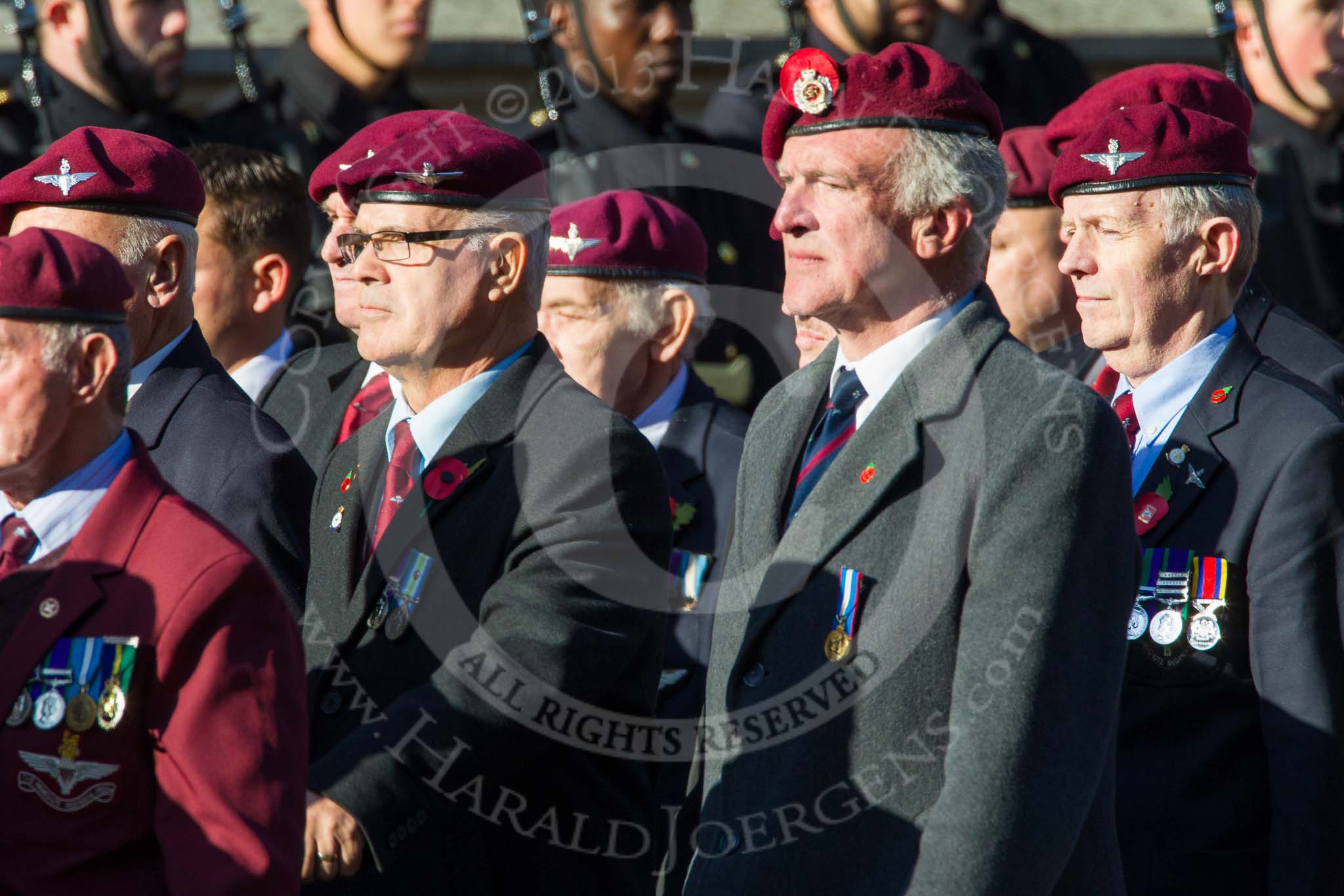 Remembrance Sunday at the Cenotaph in London 2014: Group A10 - Parachute Regimental Association.
Press stand opposite the Foreign Office building, Whitehall, London SW1,
London,
Greater London,
United Kingdom,
on 09 November 2014 at 12:01, image #1225