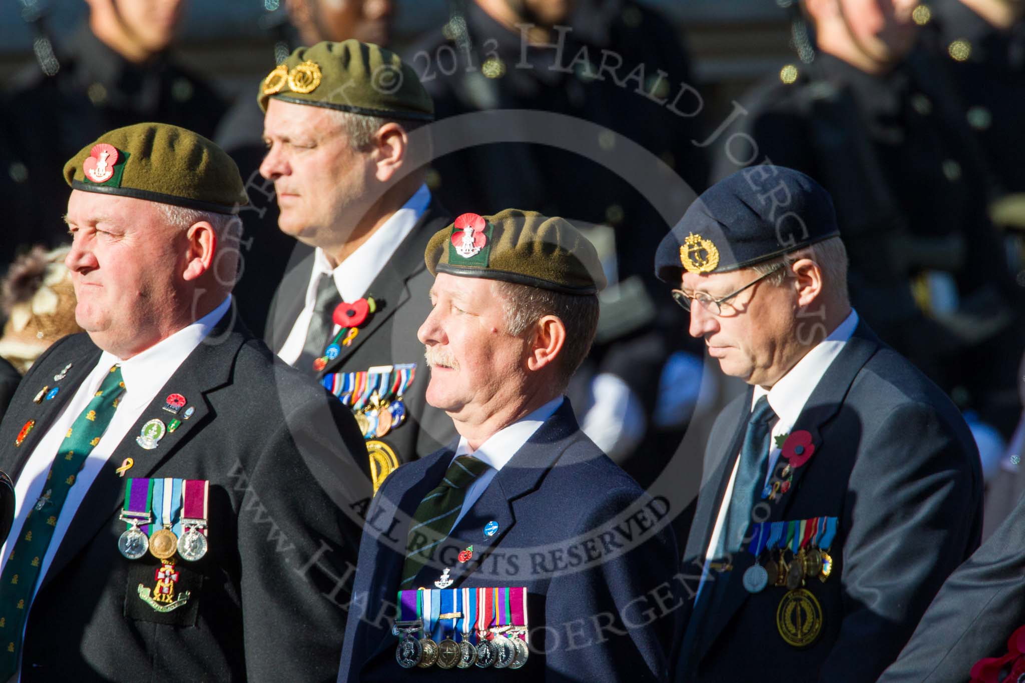 Remembrance Sunday at the Cenotaph in London 2014: Group A29 - Green Howards Association.
Press stand opposite the Foreign Office building, Whitehall, London SW1,
London,
Greater London,
United Kingdom,
on 09 November 2014 at 12:05, image #1411