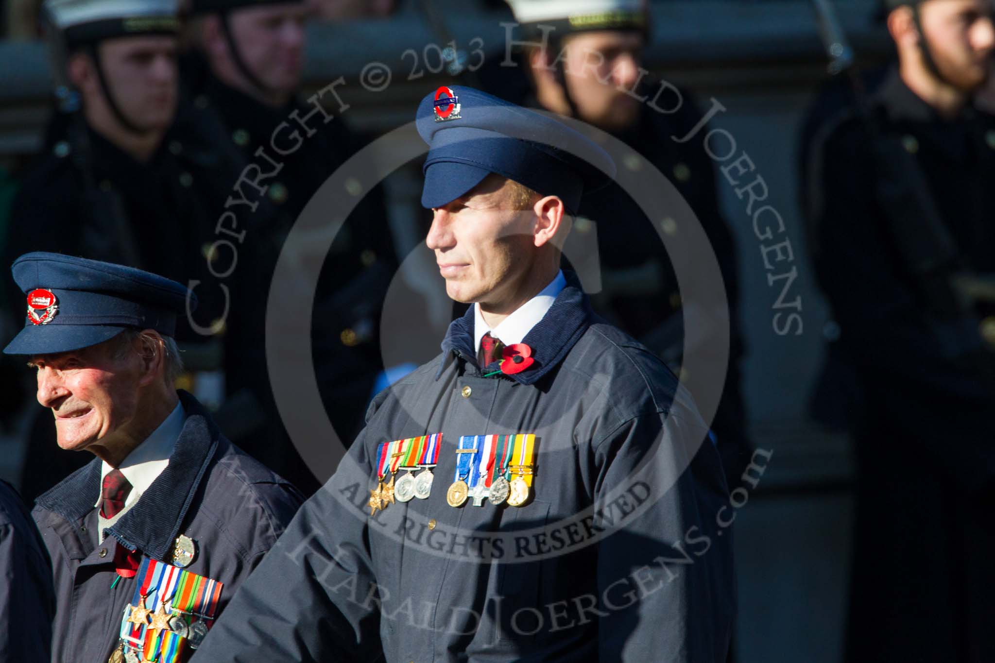 Remembrance Sunday at the Cenotaph in London 2014: Group M1 - Transport For London.
Press stand opposite the Foreign Office building, Whitehall, London SW1,
London,
Greater London,
United Kingdom,
on 09 November 2014 at 12:15, image #1972