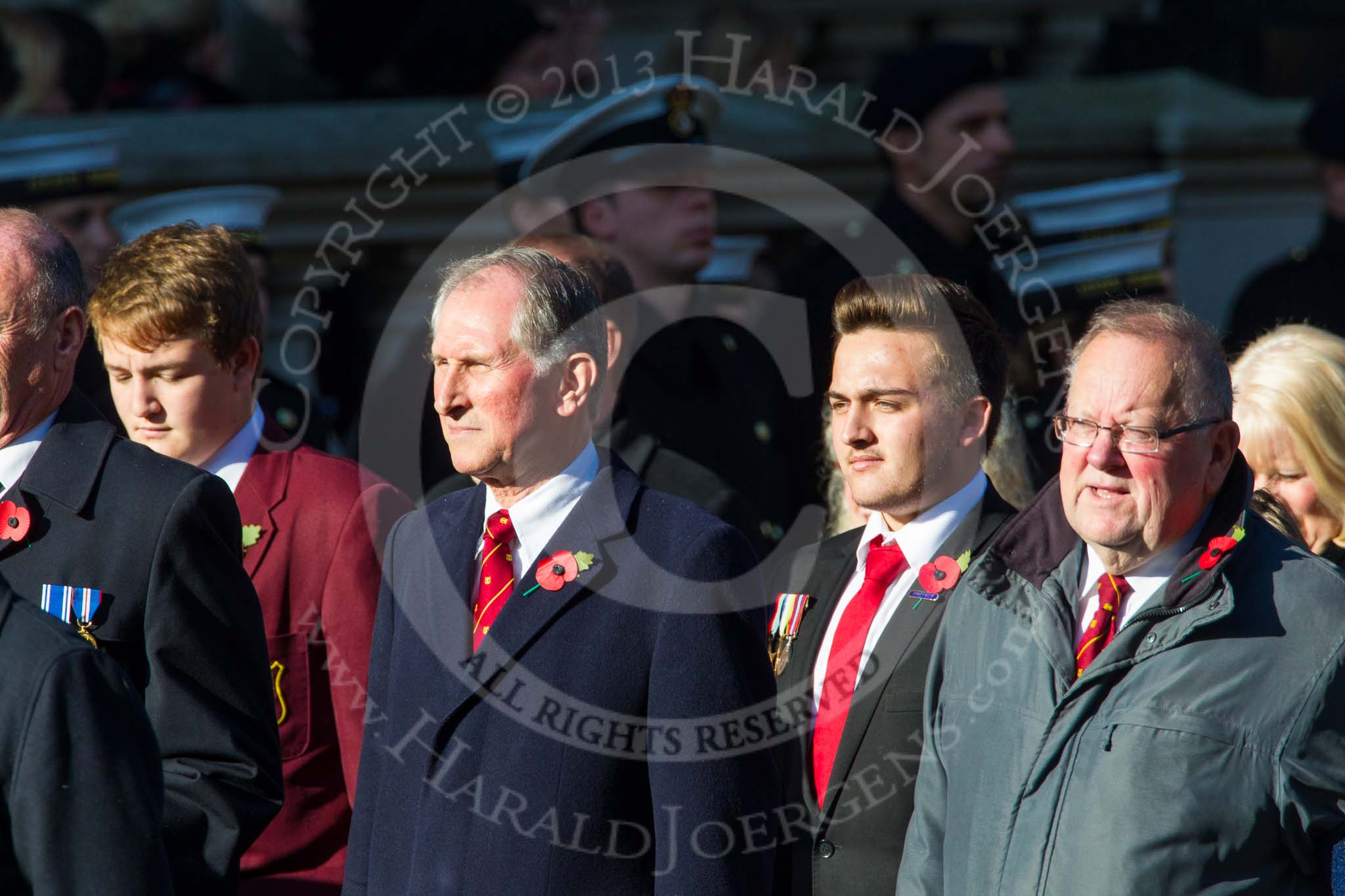 Remembrance Sunday at the Cenotaph in London 2014: Group M29 - Old Cryptians' Club.
Press stand opposite the Foreign Office building, Whitehall, London SW1,
London,
Greater London,
United Kingdom,
on 09 November 2014 at 12:19, image #2221