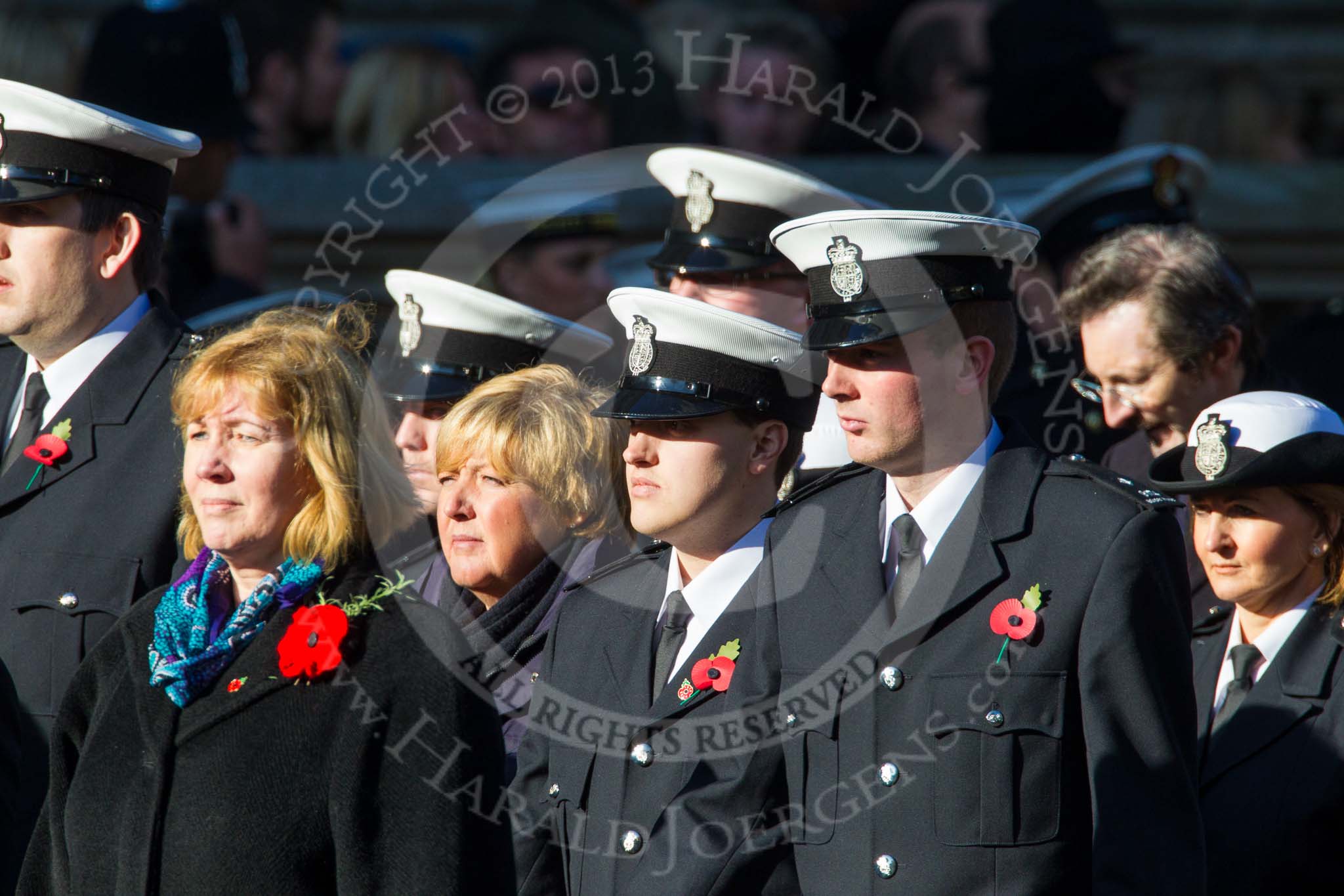 Remembrance Sunday at the Cenotaph in London 2014: Group M?? - HMRC.
Press stand opposite the Foreign Office building, Whitehall, London SW1,
London,
Greater London,
United Kingdom,
on 09 November 2014 at 12:22, image #2377