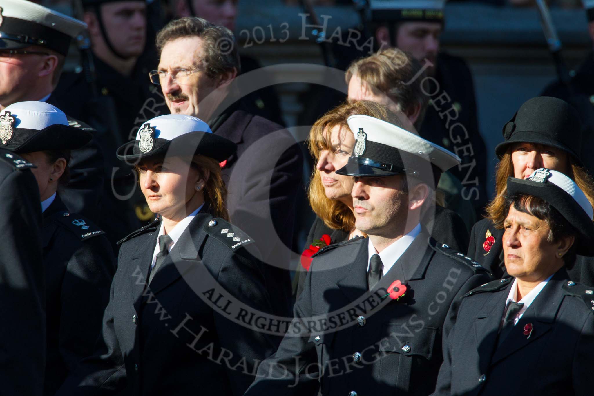 Remembrance Sunday at the Cenotaph in London 2014: Group M?? - HMRC.
Press stand opposite the Foreign Office building, Whitehall, London SW1,
London,
Greater London,
United Kingdom,
on 09 November 2014 at 12:22, image #2380