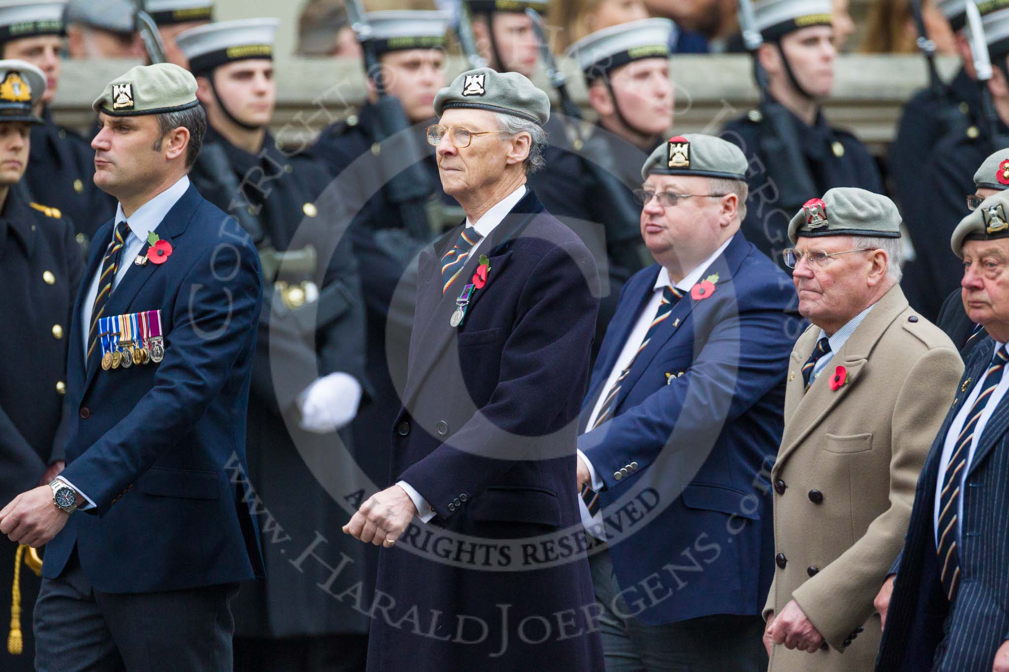 Remembrance Sunday at the Cenotaph 2015: Group B22, Royal Scots Dragoon Guards.
Cenotaph, Whitehall, London SW1,
London,
Greater London,
United Kingdom,
on 08 November 2015 at 11:40, image #169