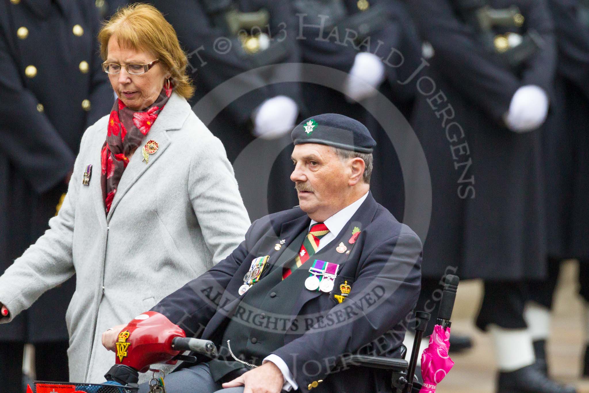 Remembrance Sunday at the Cenotaph 2015: Group B23, Royal Scots Dragoon Guards.
Cenotaph, Whitehall, London SW1,
London,
Greater London,
United Kingdom,
on 08 November 2015 at 11:41, image #183