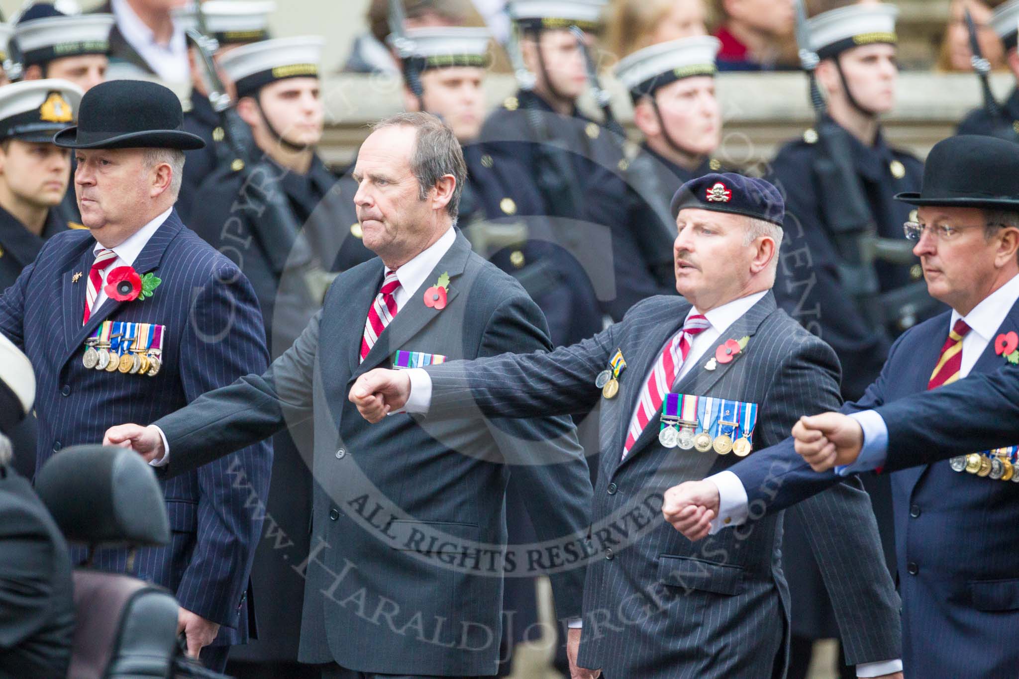 Remembrance Sunday at the Cenotaph 2015: Group B28, The Royal Lancers (New for 2015).
Cenotaph, Whitehall, London SW1,
London,
Greater London,
United Kingdom,
on 08 November 2015 at 11:42, image #221