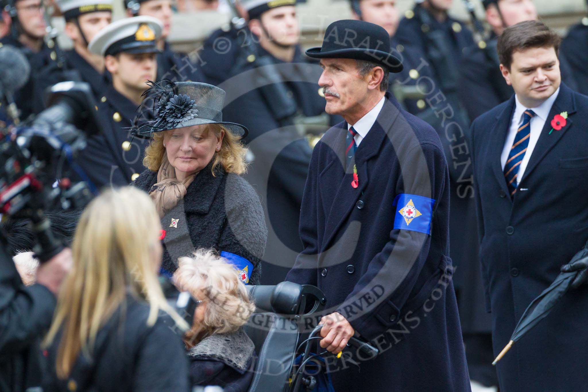 Remembrance Sunday at the Cenotaph 2015: Group B45, The Royal Star & Garter Homes.
Cenotaph, Whitehall, London SW1,
London,
Greater London,
United Kingdom,
on 08 November 2015 at 11:45, image #369