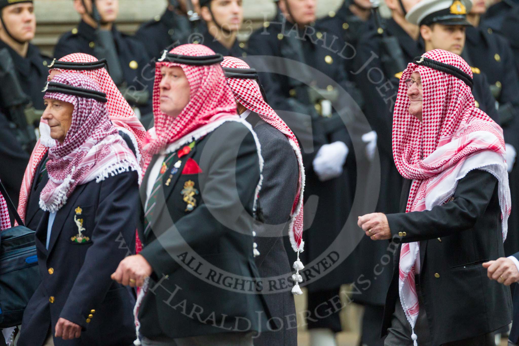 Remembrance Sunday at the Cenotaph 2015: Group D19, Trucial Oman Scouts Association.
Cenotaph, Whitehall, London SW1,
London,
Greater London,
United Kingdom,
on 08 November 2015 at 11:55, image #706