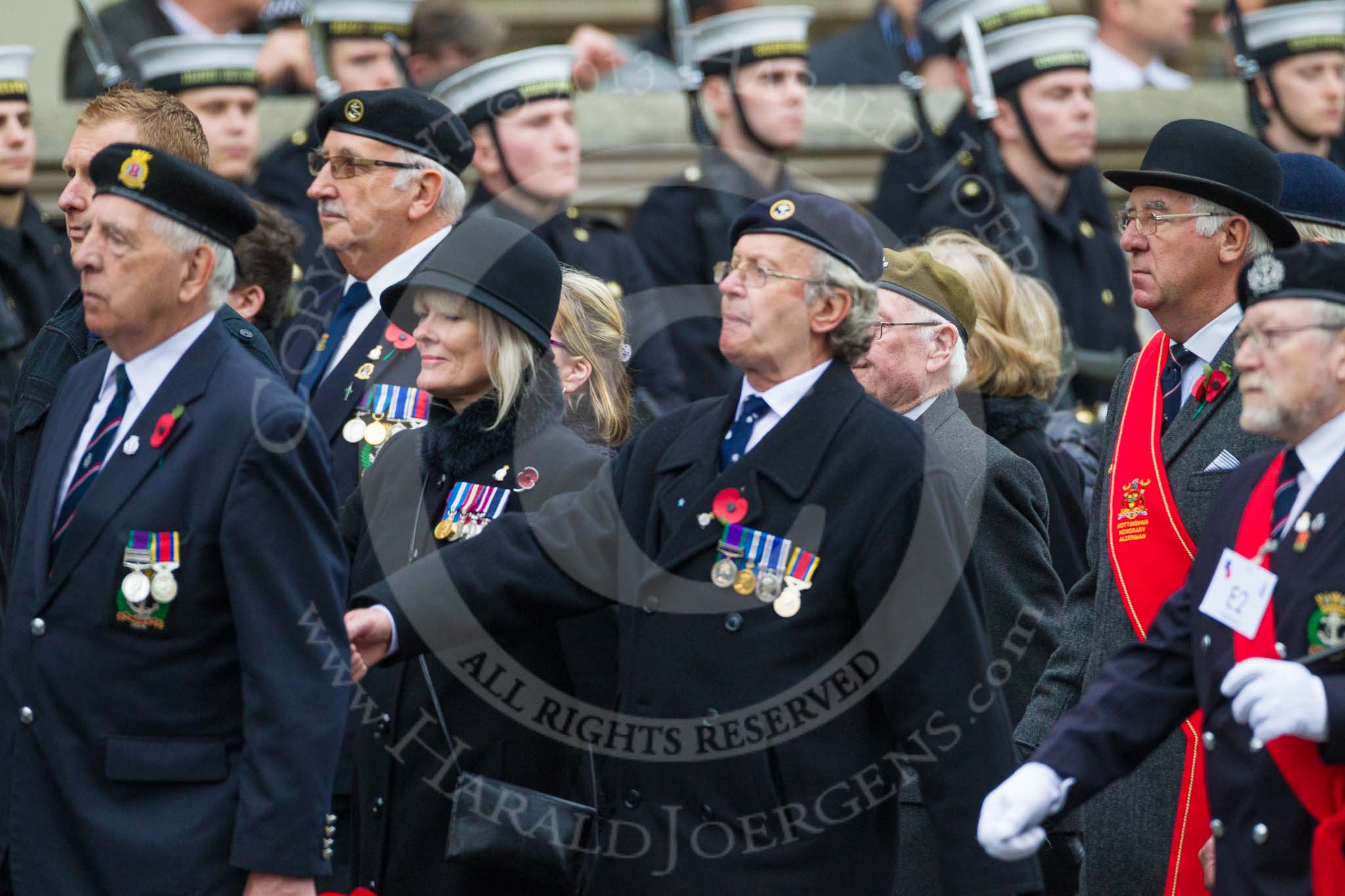 Remembrance Sunday at the Cenotaph 2015: Group E2, Royal Naval Association.
Cenotaph, Whitehall, London SW1,
London,
Greater London,
United Kingdom,
on 08 November 2015 at 11:58, image #808