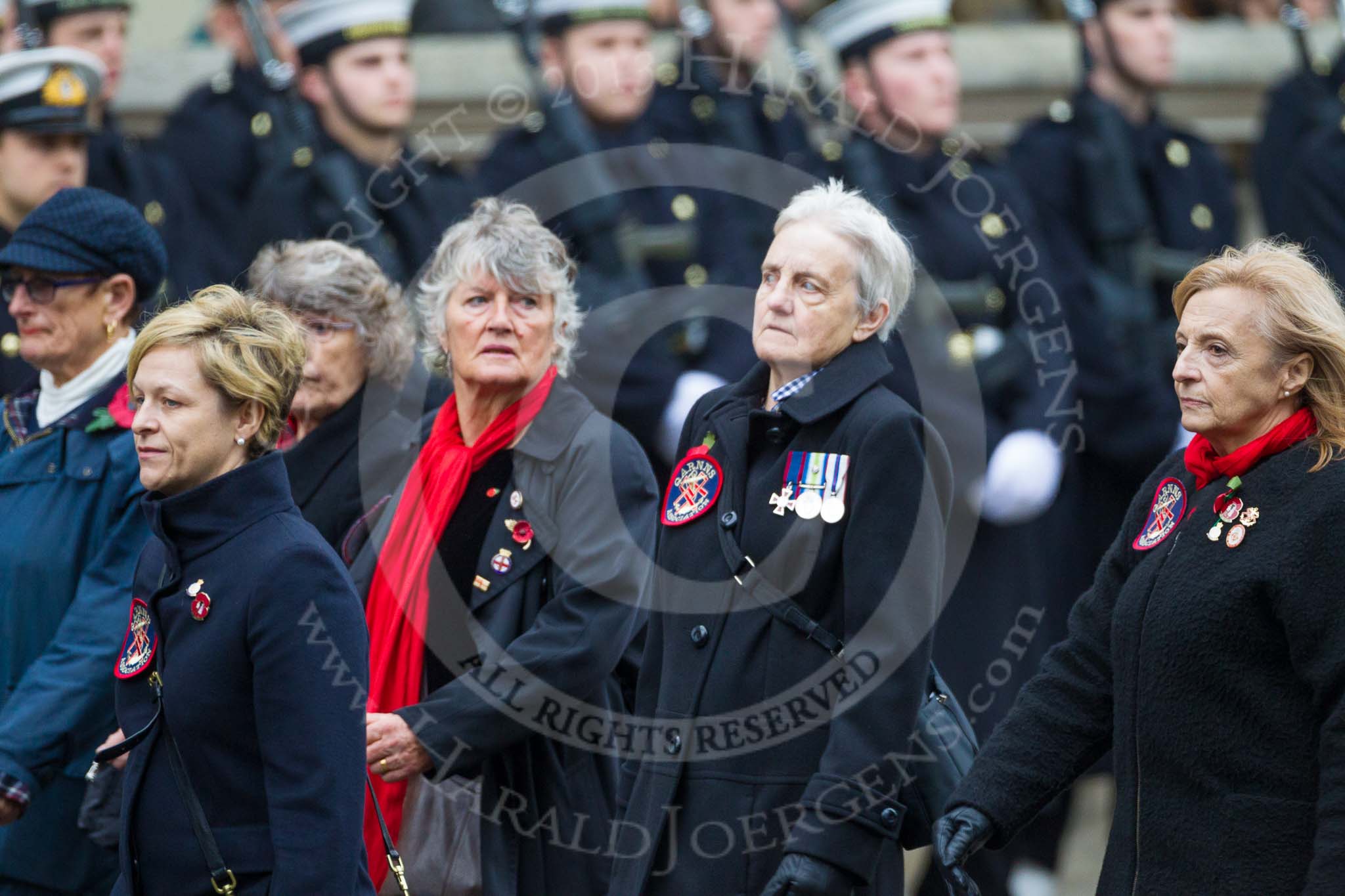 Remembrance Sunday at the Cenotaph 2015: Group E17, Queen Alexandra's Royal Naval Nursing Service.
Cenotaph, Whitehall, London SW1,
London,
Greater London,
United Kingdom,
on 08 November 2015 at 12:00, image #897