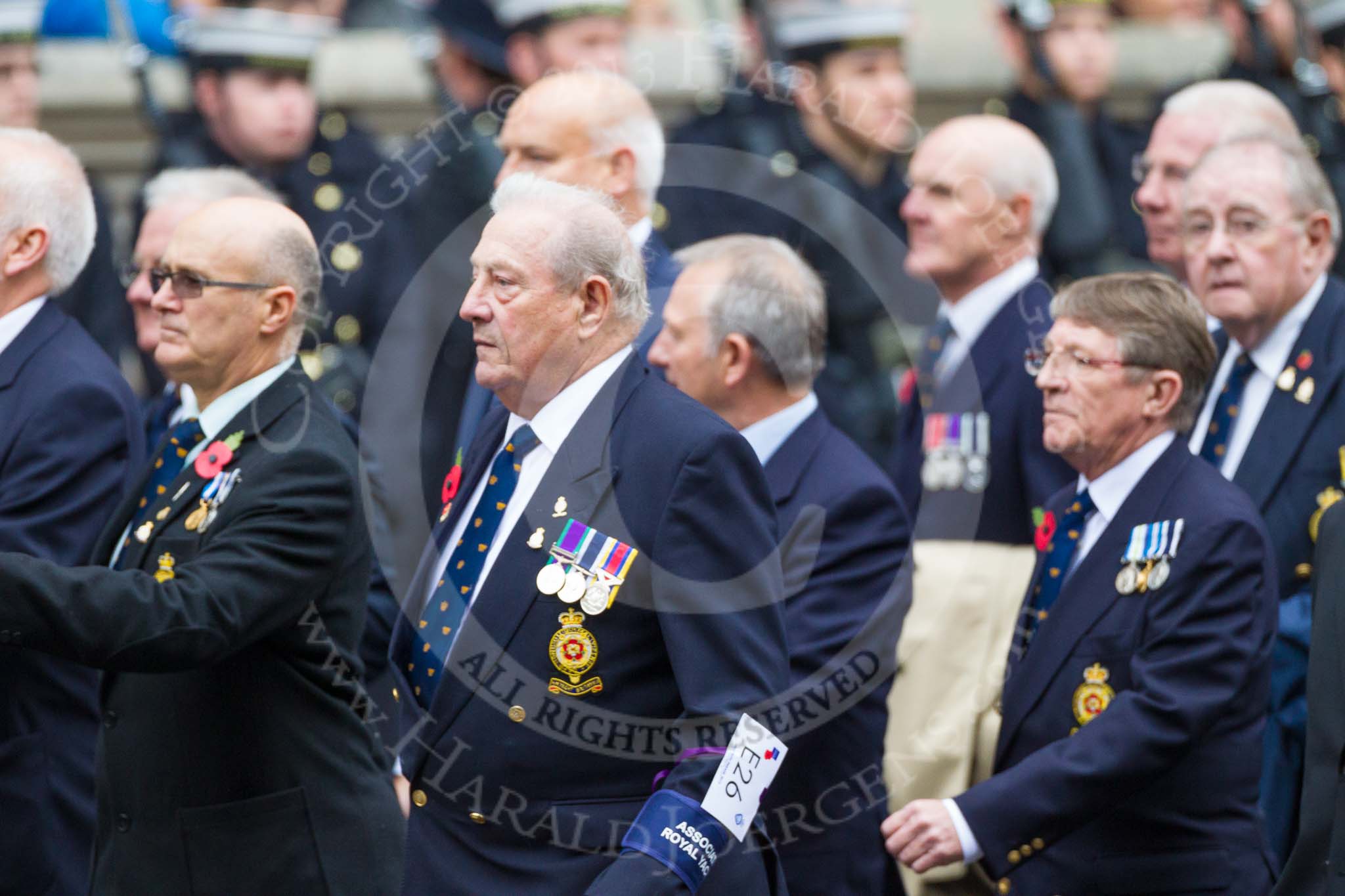 Remembrance Sunday at the Cenotaph 2015: Group E26, Association of Royal Yachtsmen.
Cenotaph, Whitehall, London SW1,
London,
Greater London,
United Kingdom,
on 08 November 2015 at 12:02, image #934