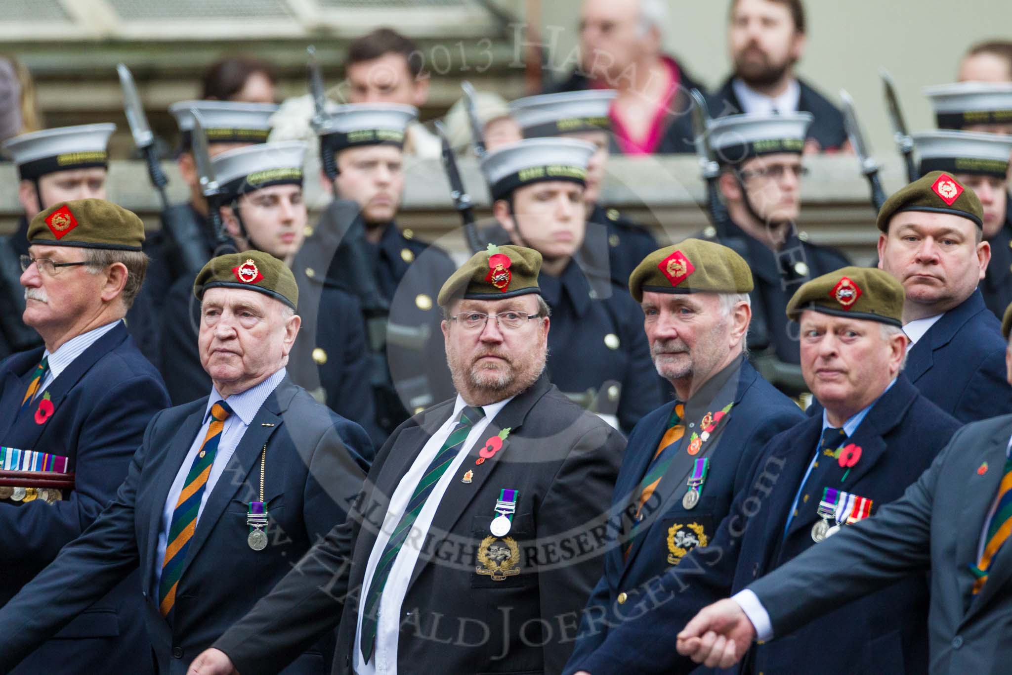 Remembrance Sunday at the Cenotaph 2015: Group A27, The King's Own Royal Border Regiment.
Cenotaph, Whitehall, London SW1,
London,
Greater London,
United Kingdom,
on 08 November 2015 at 12:13, image #1361