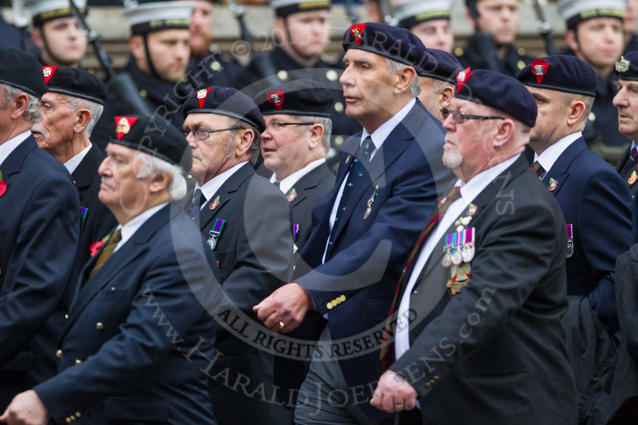 Remembrance Sunday at the Cenotaph 2015: Group A30, The Rifles & Royal Gloucestershire, Berkshire & Wiltshire Regimental Association.
Cenotaph, Whitehall, London SW1,
London,
Greater London,
United Kingdom,
on 08 November 2015 at 12:13, image #1396